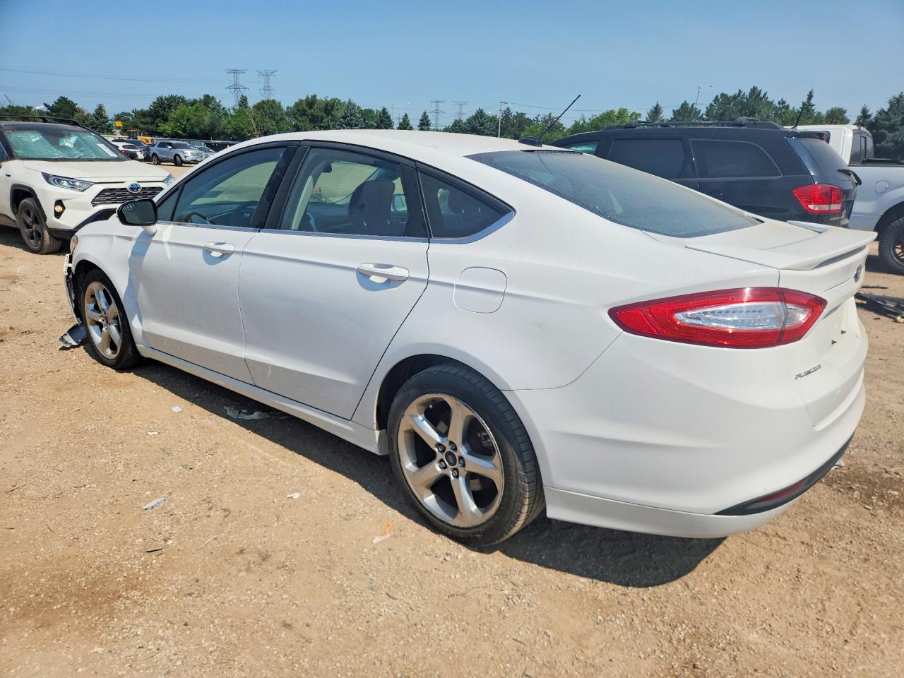 2014 Ford Fusion Se White vin: 3FA6P0H72ER254538