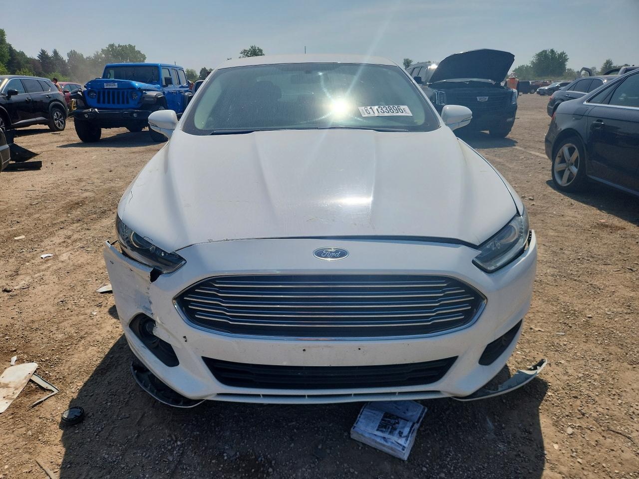 2014 Ford Fusion Se White vin: 3FA6P0H72ER254538