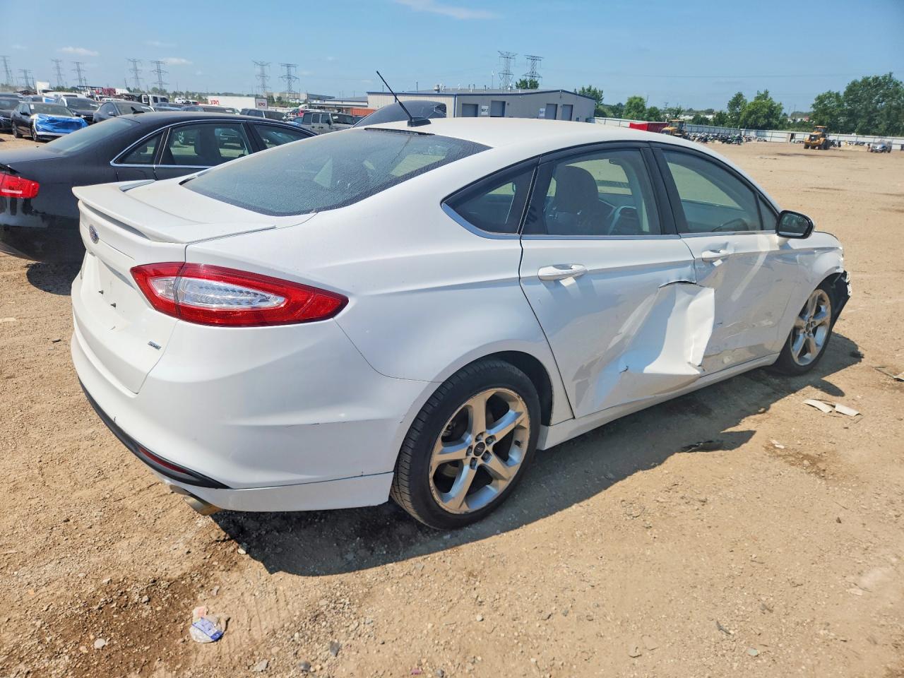 2014 Ford Fusion Se White vin: 3FA6P0H72ER254538