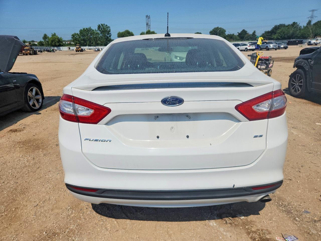2014 Ford Fusion Se White vin: 3FA6P0H72ER254538