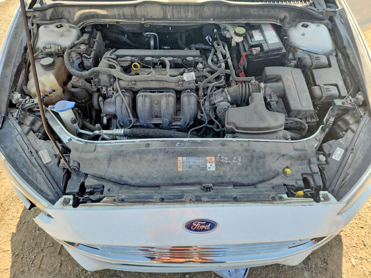 2014 Ford Fusion Se White vin: 3FA6P0H72ER254538