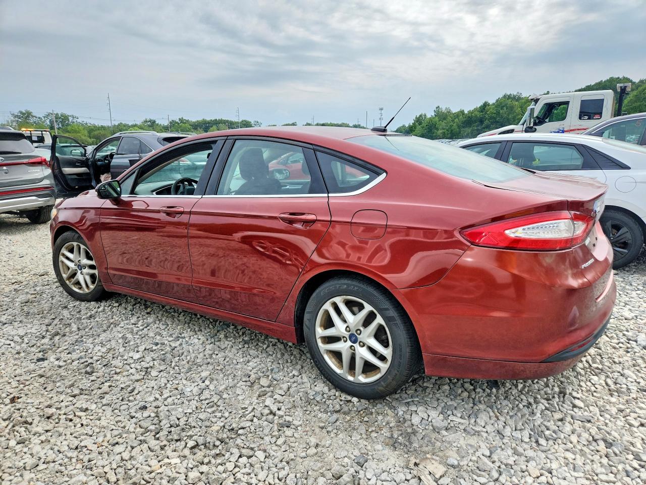 2014 Ford Fusion Se Brown vin: 3FA6P0H72ER274014