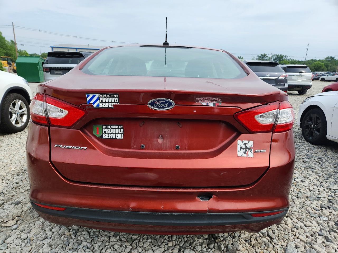 2014 Ford Fusion Se Brown vin: 3FA6P0H72ER274014