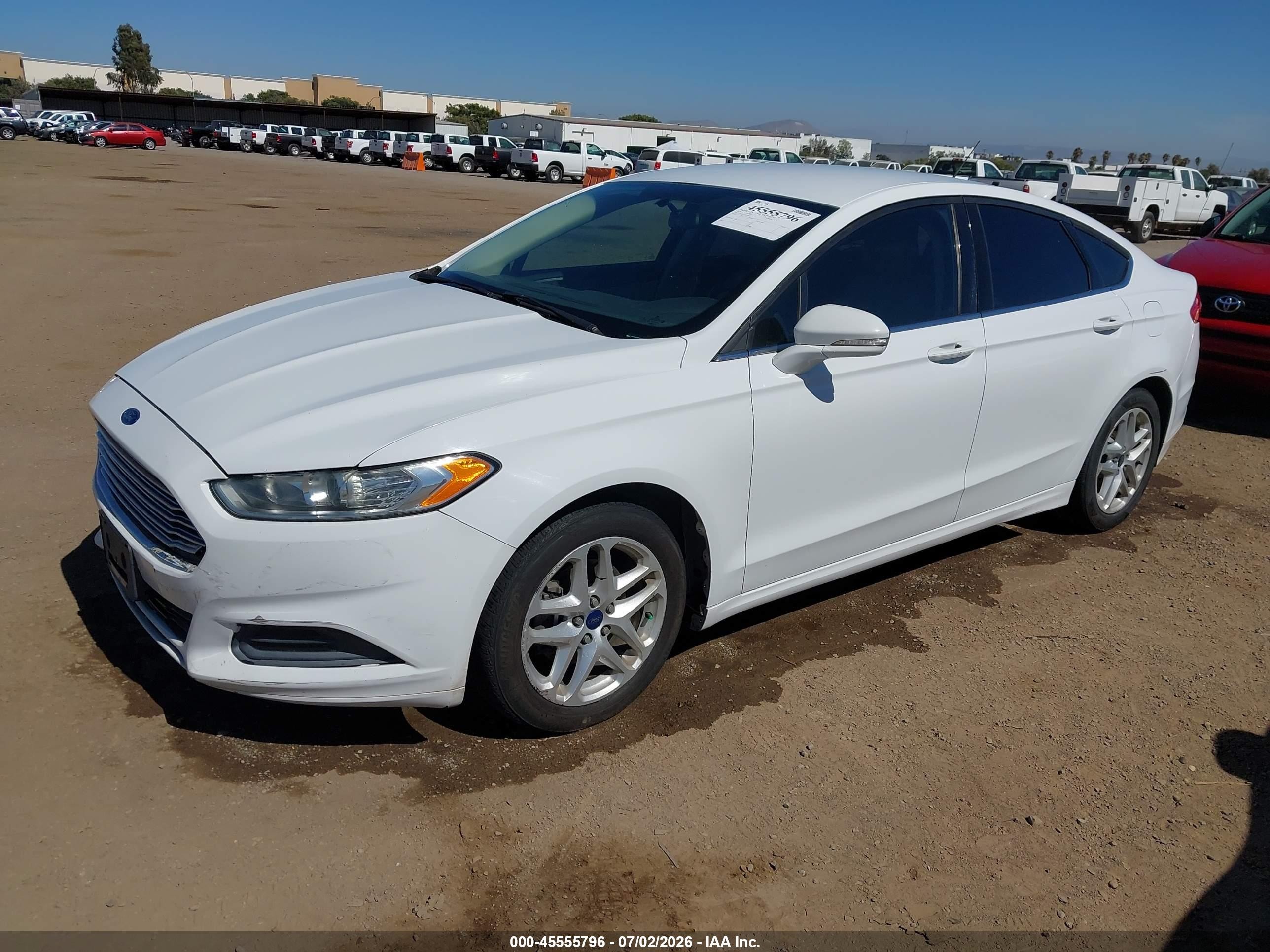 2014 Ford Fusion Se White vin: 3FA6P0H72ER299690