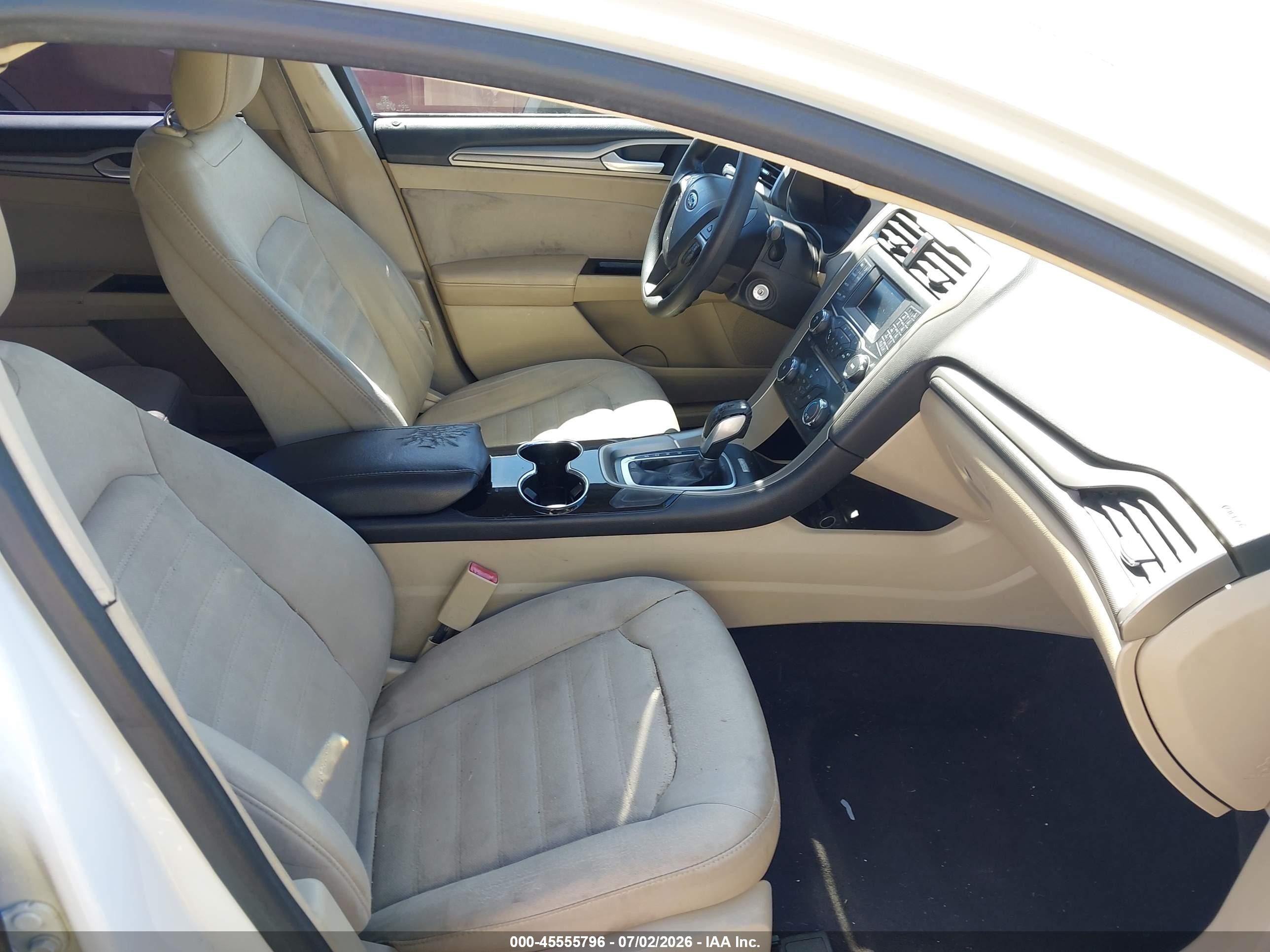 2014 Ford Fusion Se White vin: 3FA6P0H72ER299690