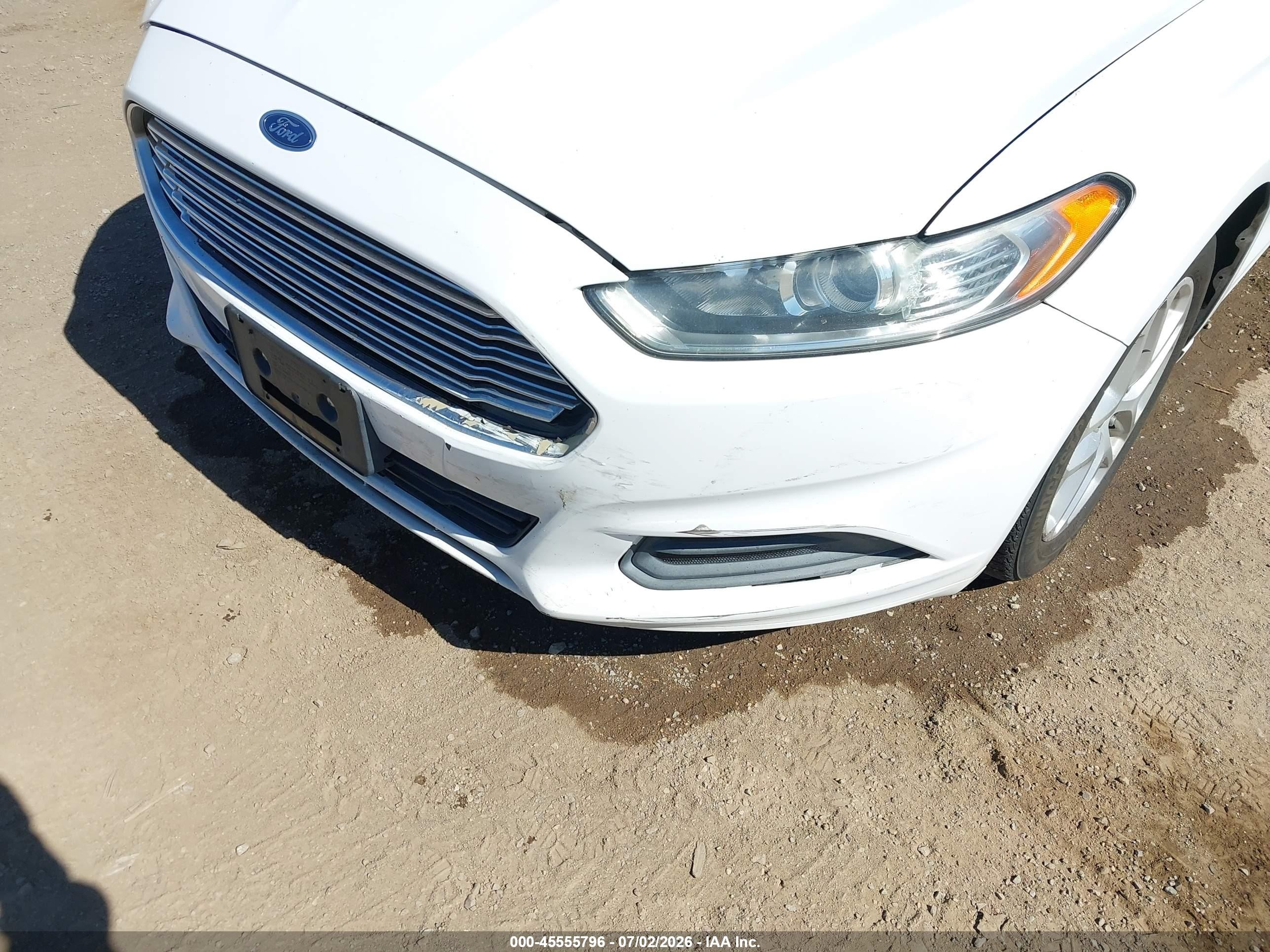 2014 Ford Fusion Se White vin: 3FA6P0H72ER299690