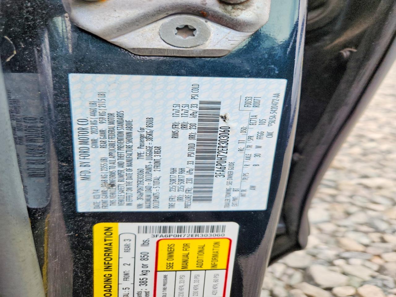 2014 Ford Fusion Se Black vin: 3FA6P0H72ER303060