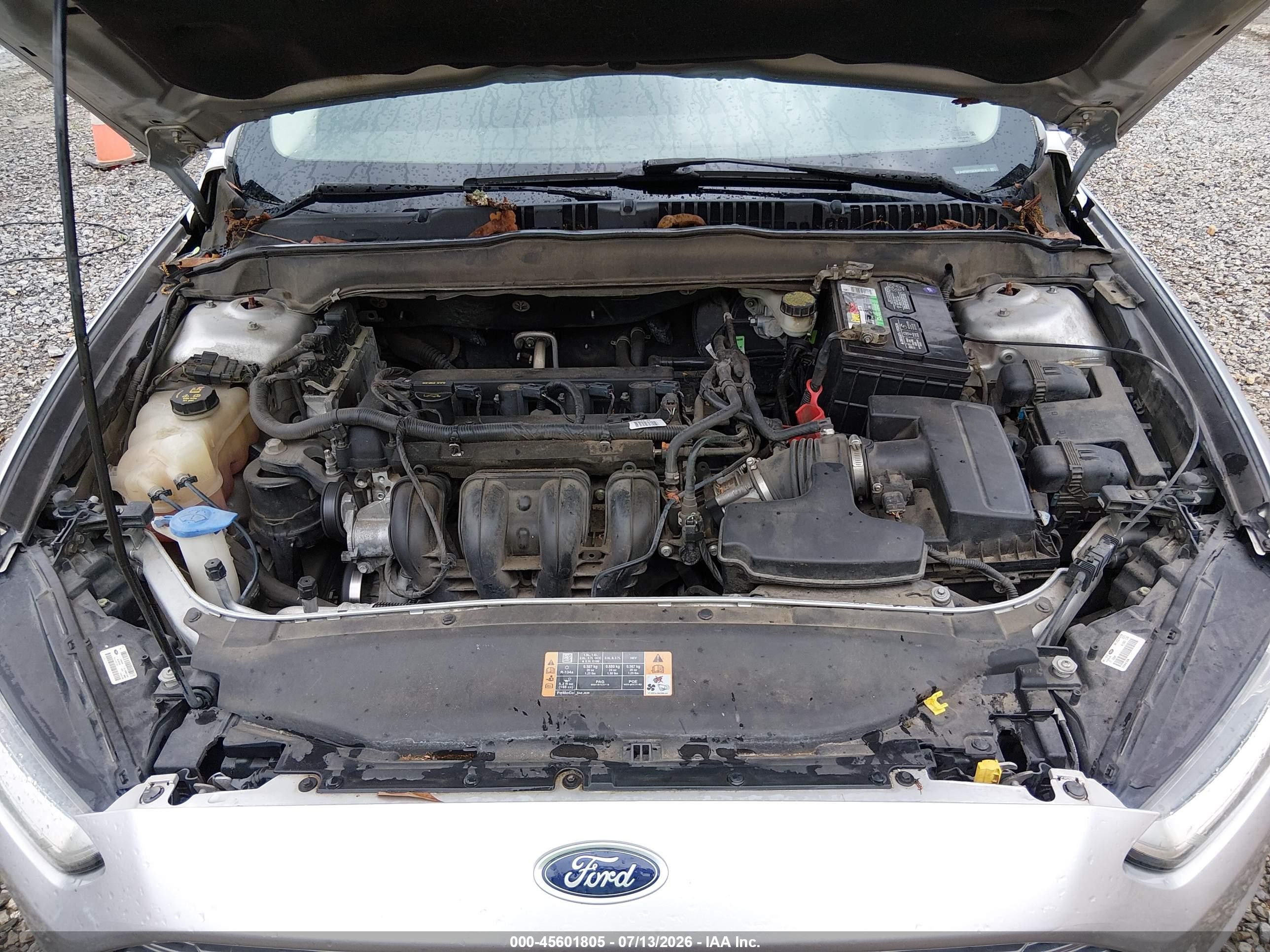 2014 Ford Fusion Se Silver vin: 3FA6P0H72ER303978
