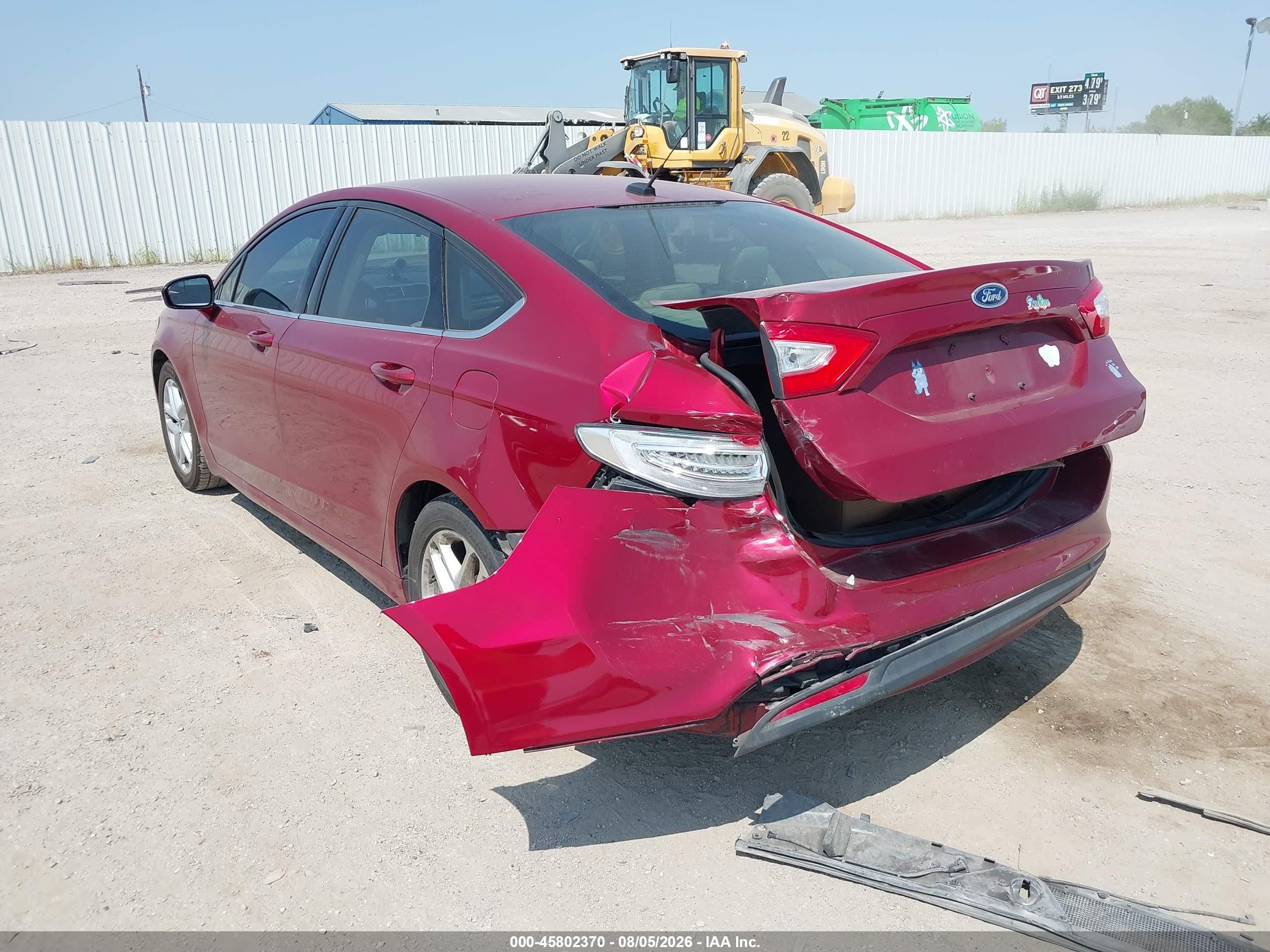 2014 Ford Fusion Se Burgundy vin: 3FA6P0H72ER305617