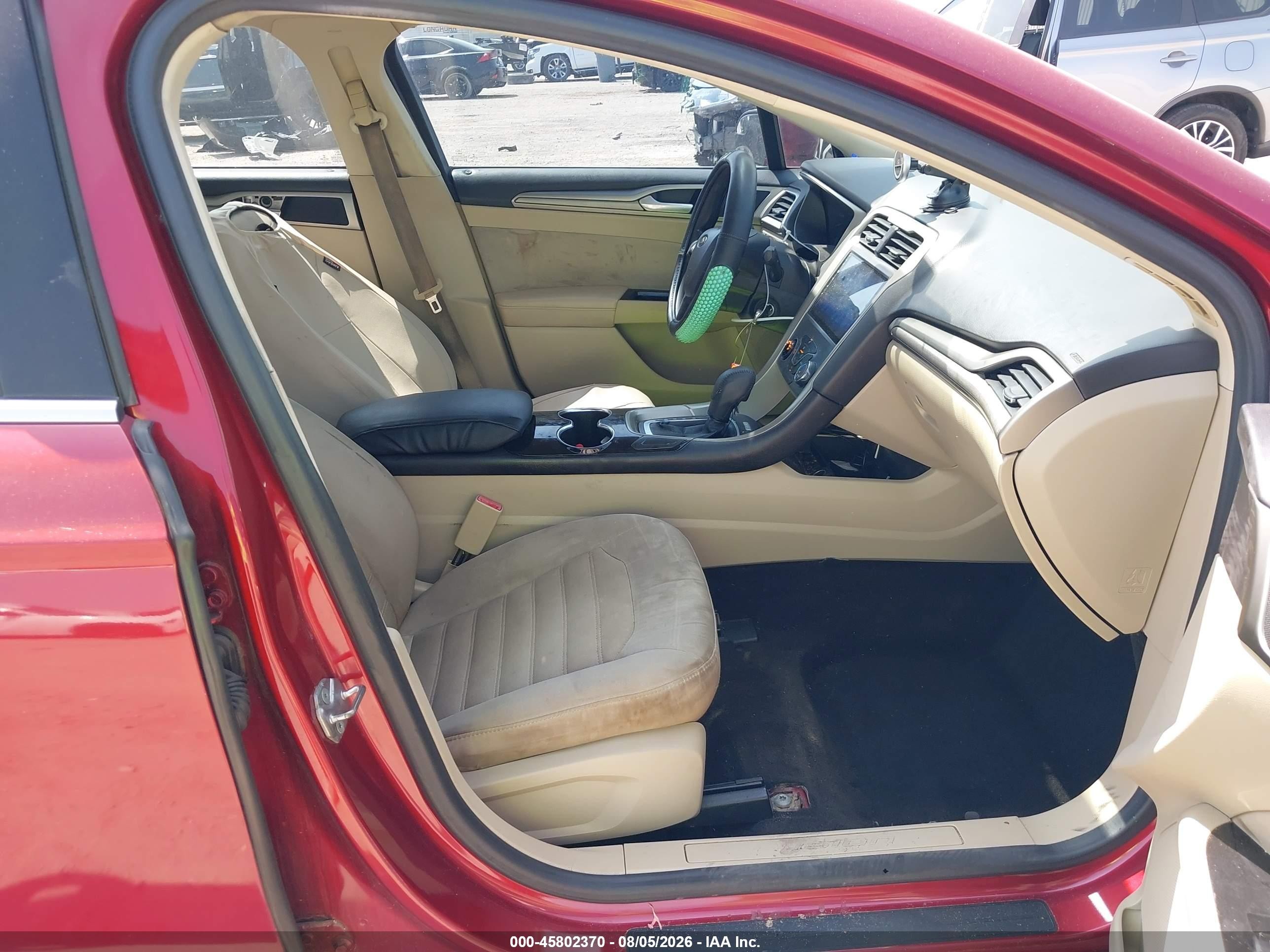 2014 Ford Fusion Se Burgundy vin: 3FA6P0H72ER305617