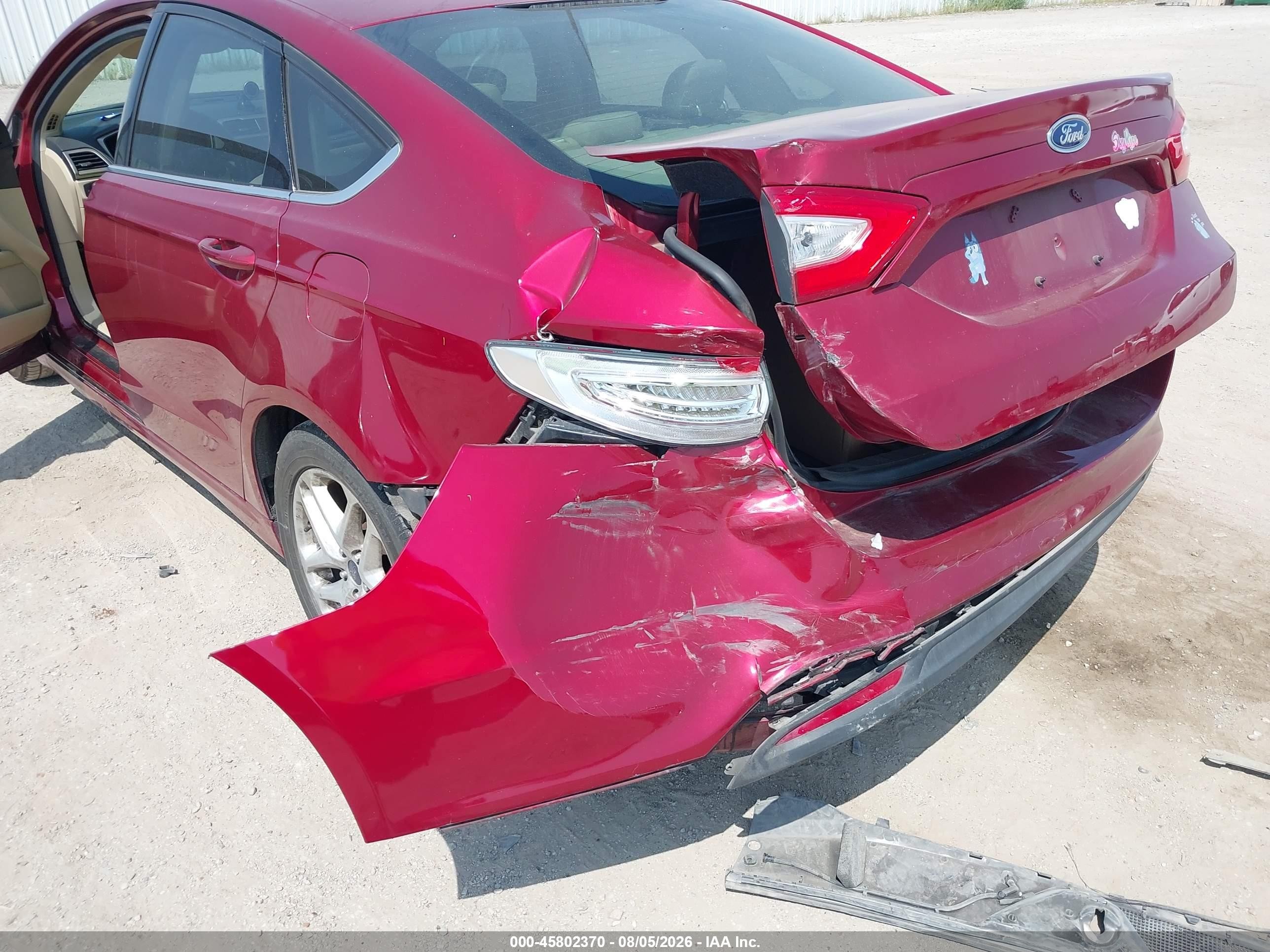 2014 Ford Fusion Se Burgundy vin: 3FA6P0H72ER305617