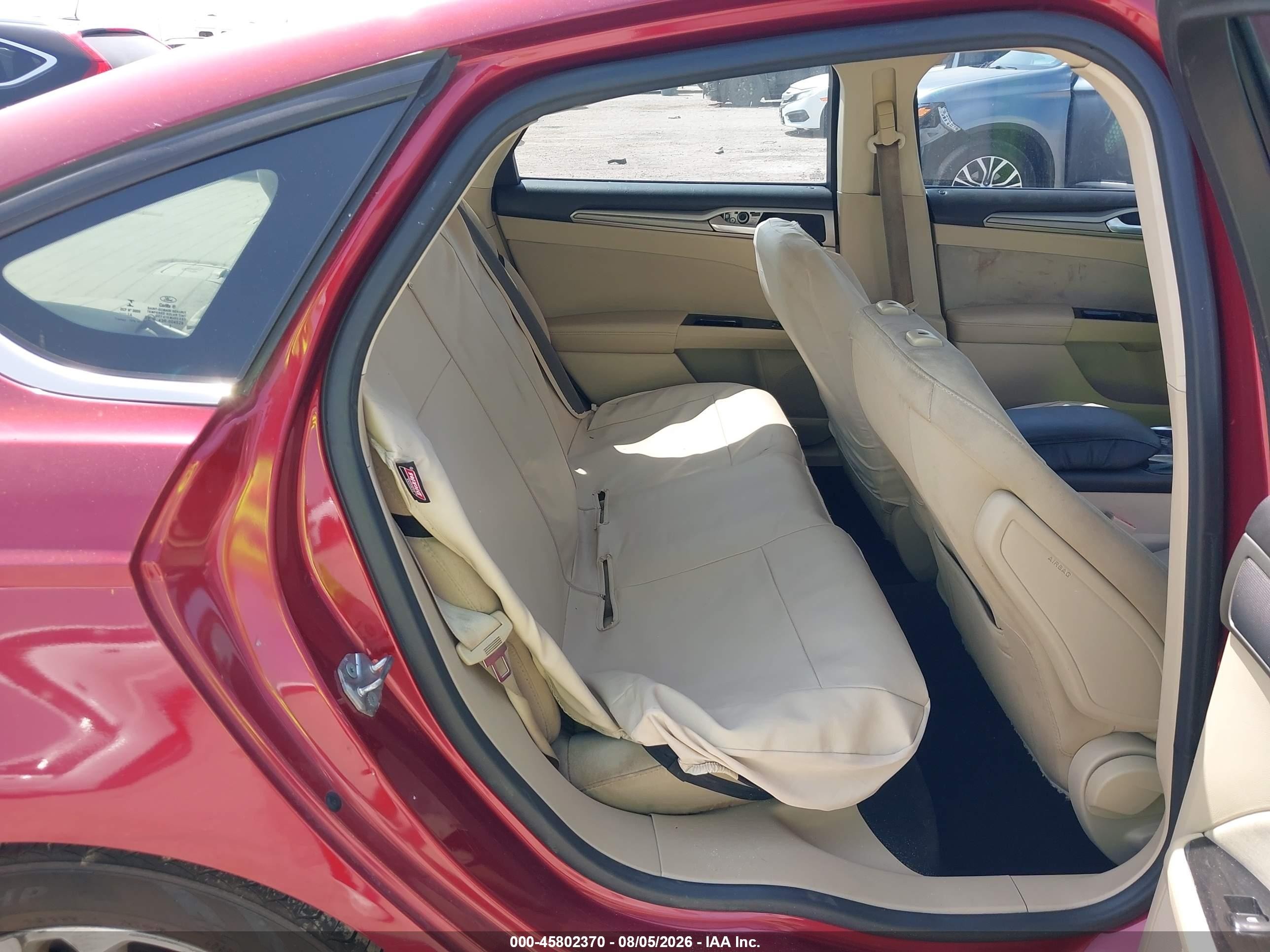 2014 Ford Fusion Se Burgundy vin: 3FA6P0H72ER305617