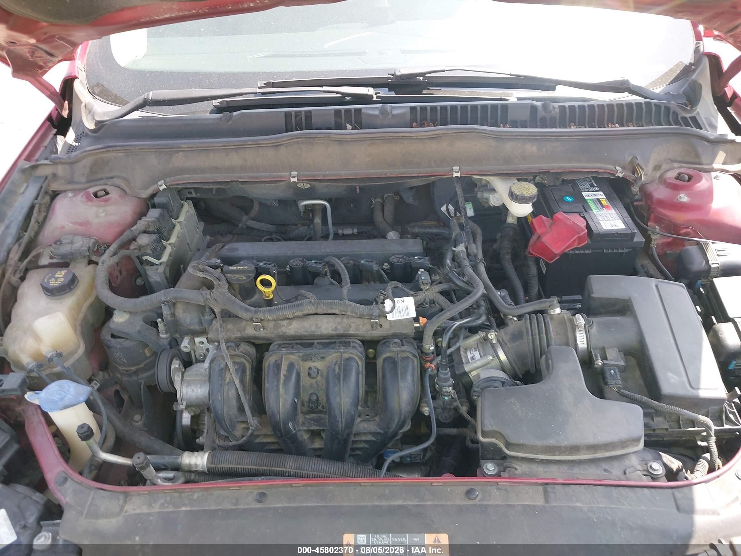 2014 Ford Fusion Se Burgundy vin: 3FA6P0H72ER305617