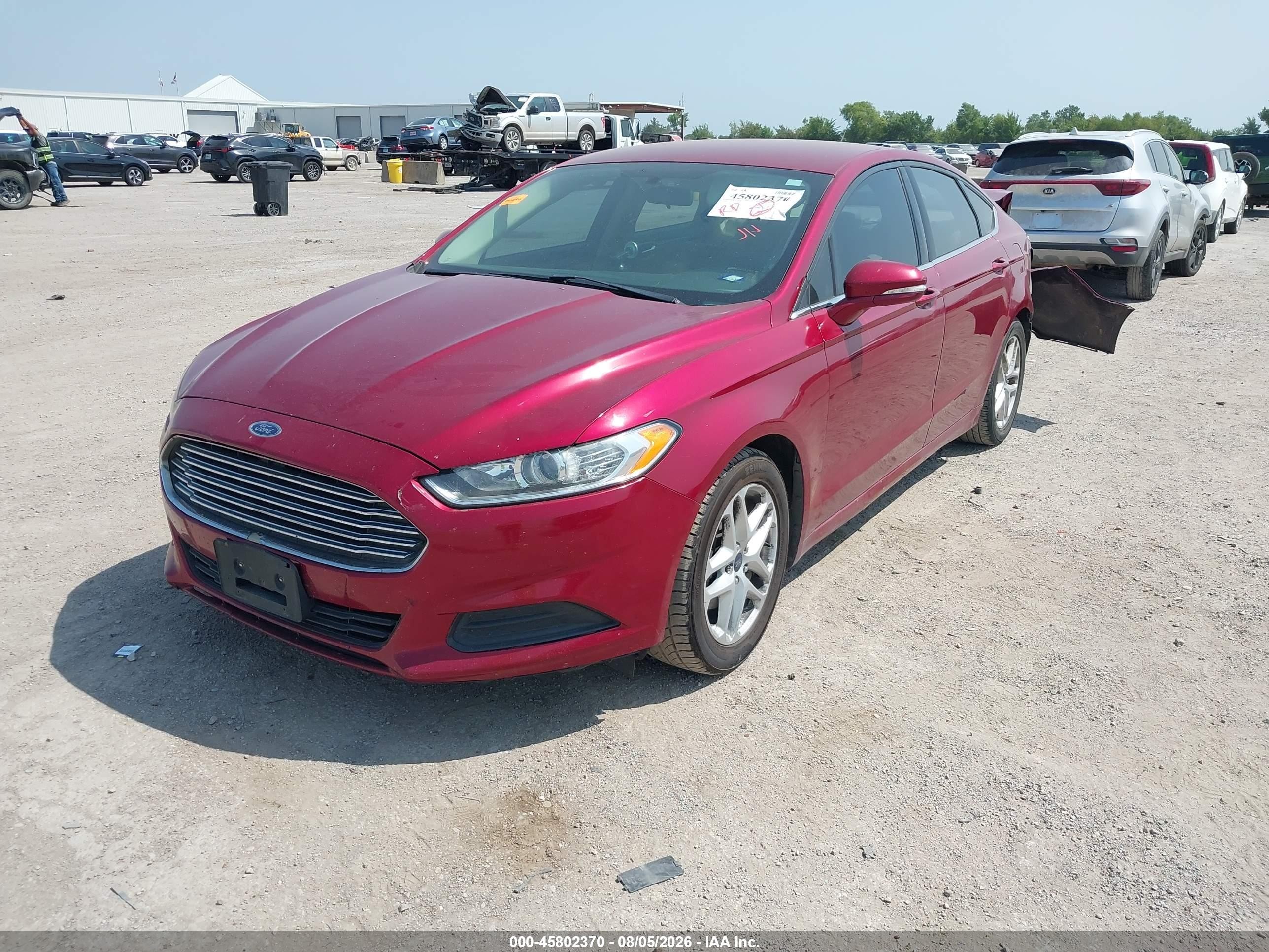 2014 Ford Fusion Se Burgundy vin: 3FA6P0H72ER305617