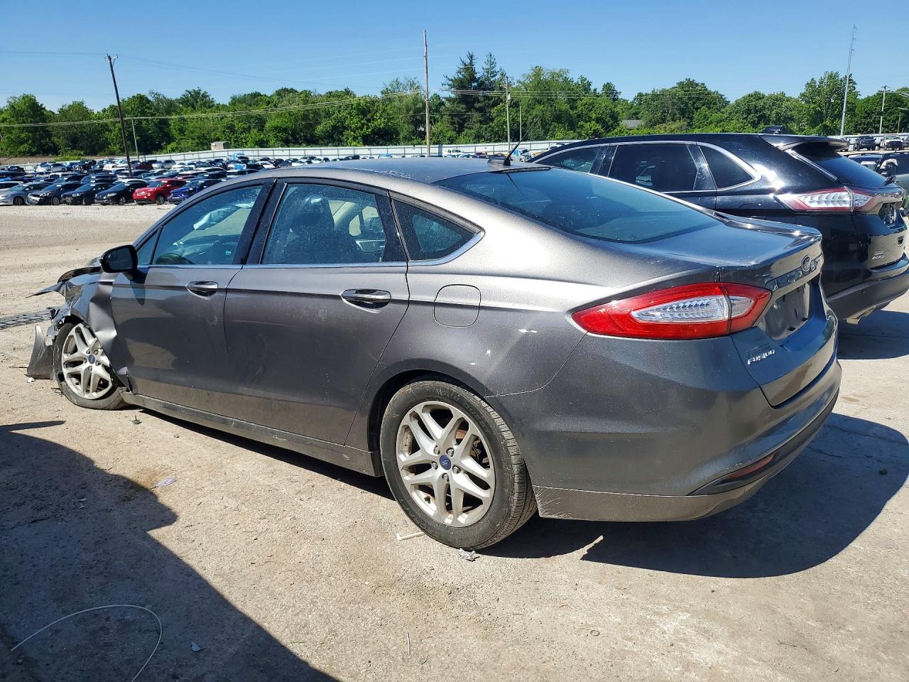 2014 Ford Fusion Se Gray vin: 3FA6P0H72ER314382