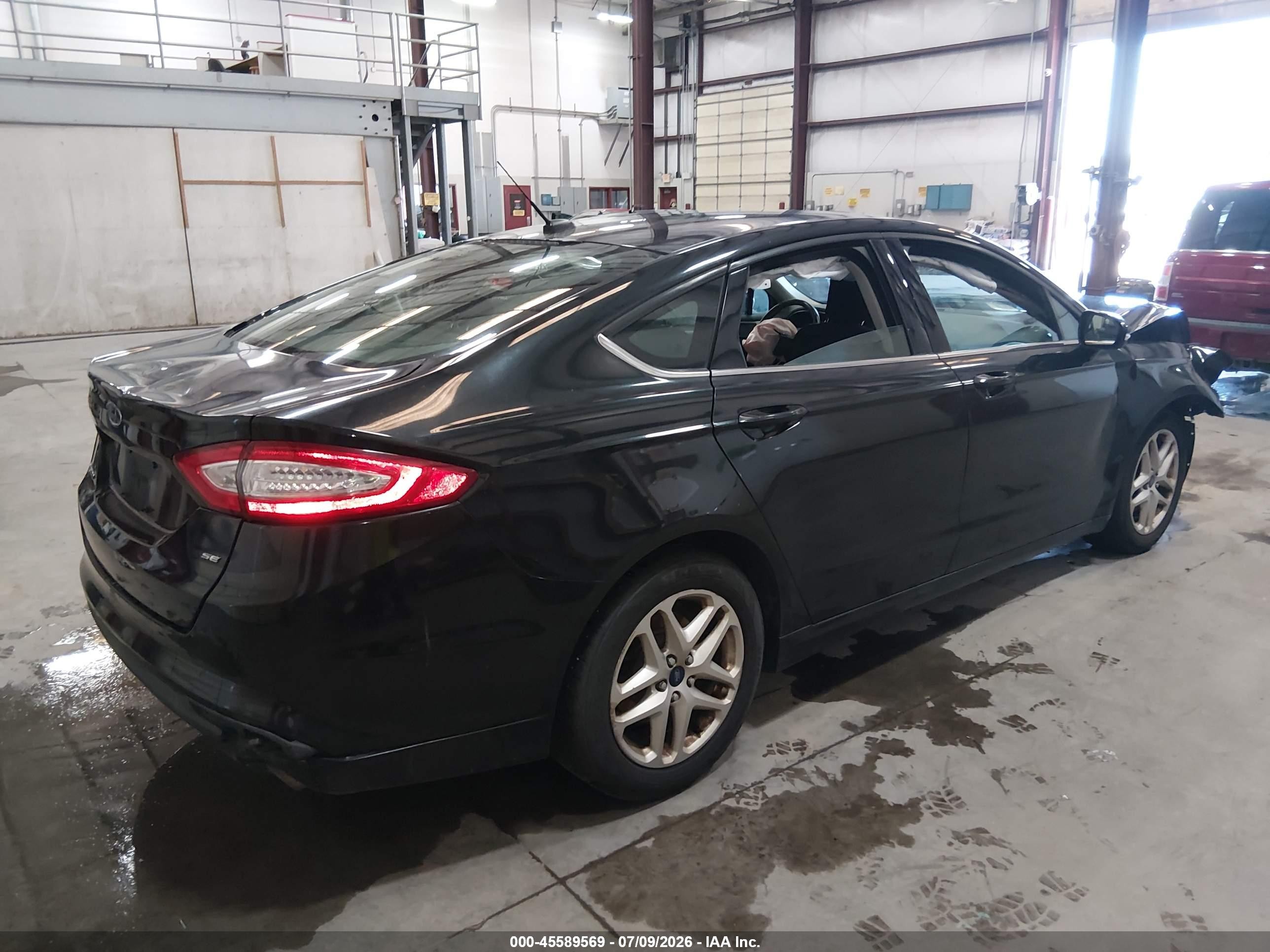 2014 Ford Fusion Se Black vin: 3FA6P0H72ER316178