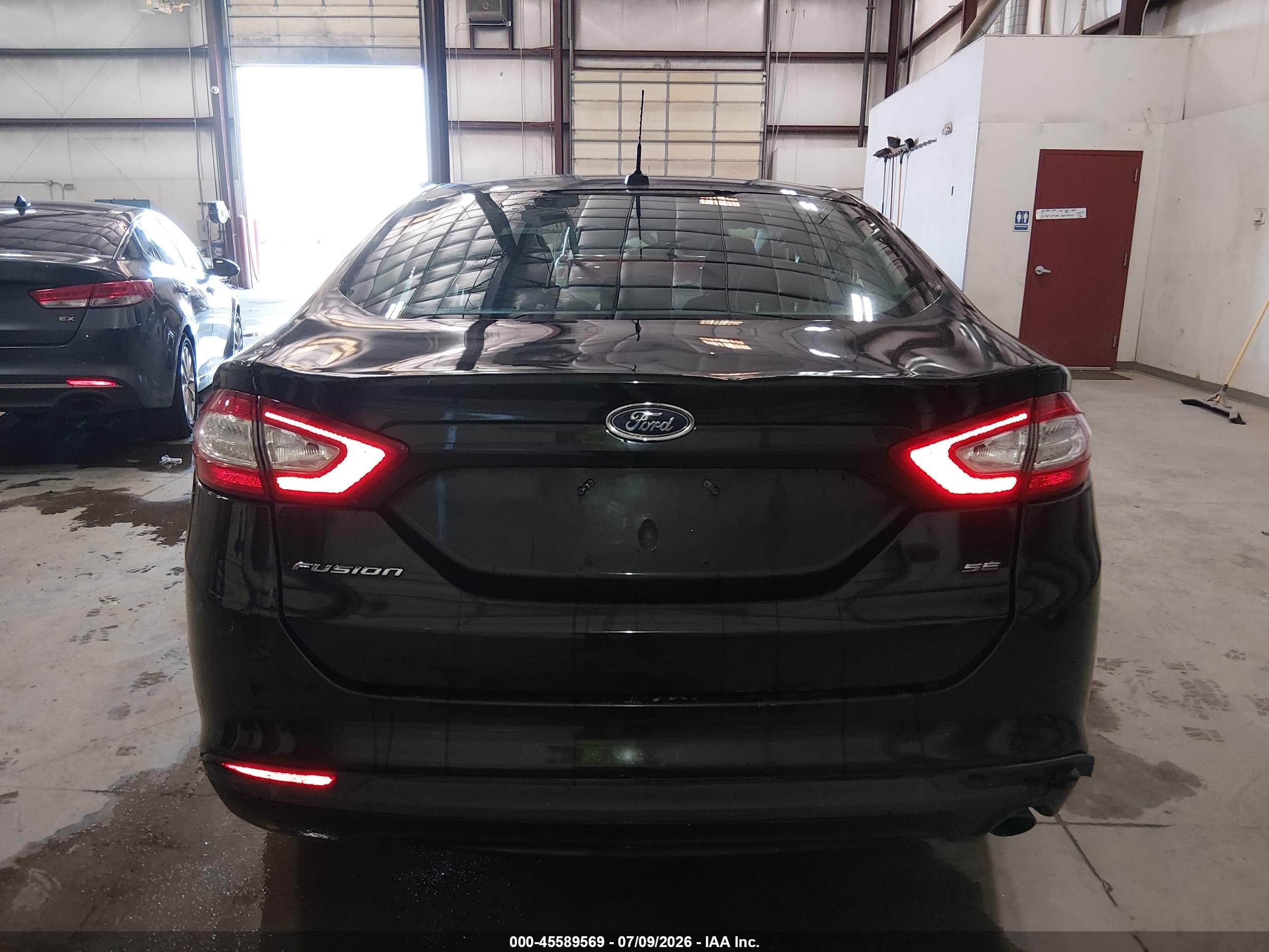 2014 Ford Fusion Se Black vin: 3FA6P0H72ER316178