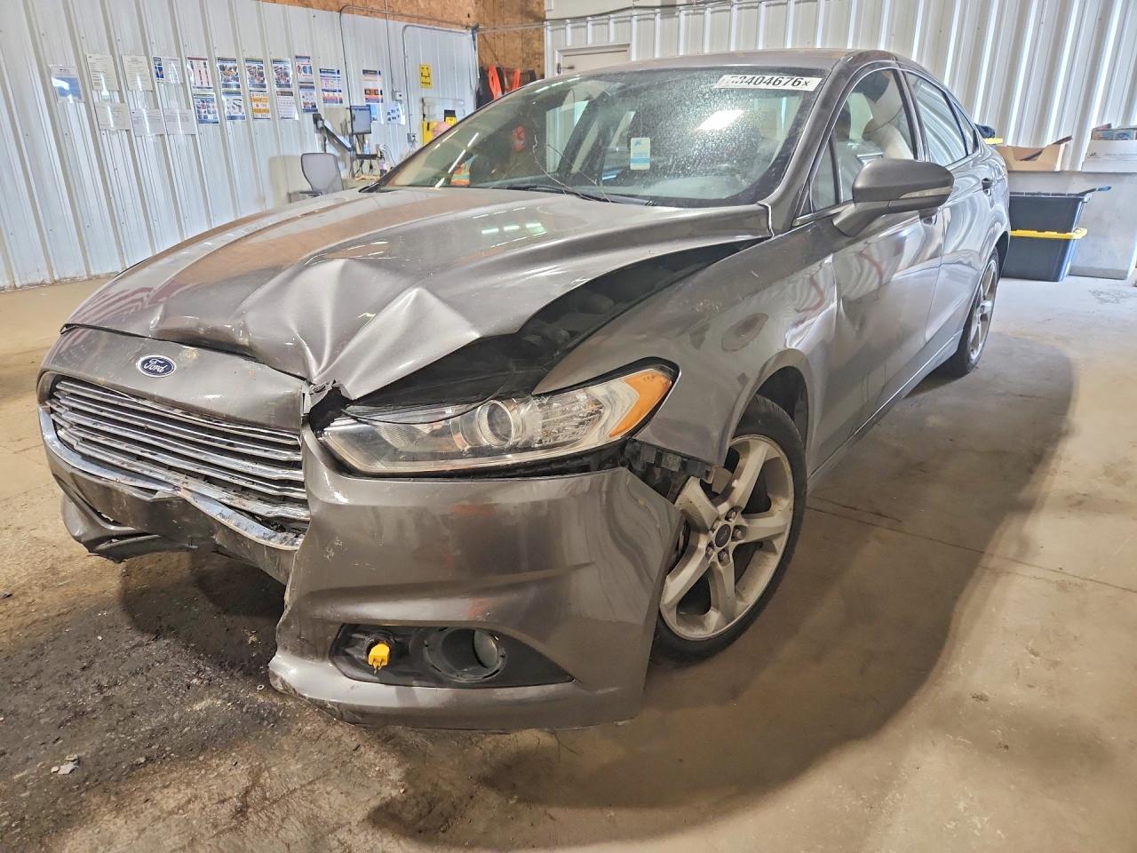 2014 Ford Fusion Se Gray vin: 3FA6P0H72ER320568