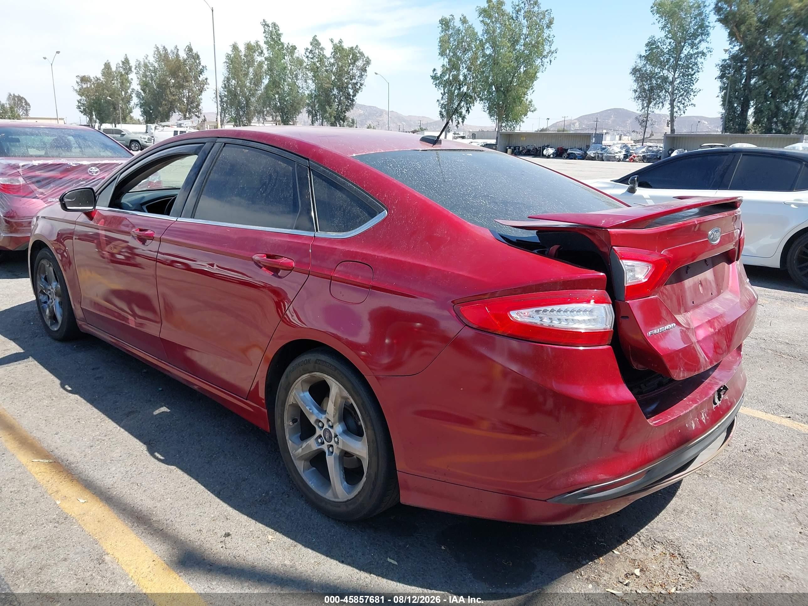 2014 Ford Fusion Se Red vin: 3FA6P0H72ER379796