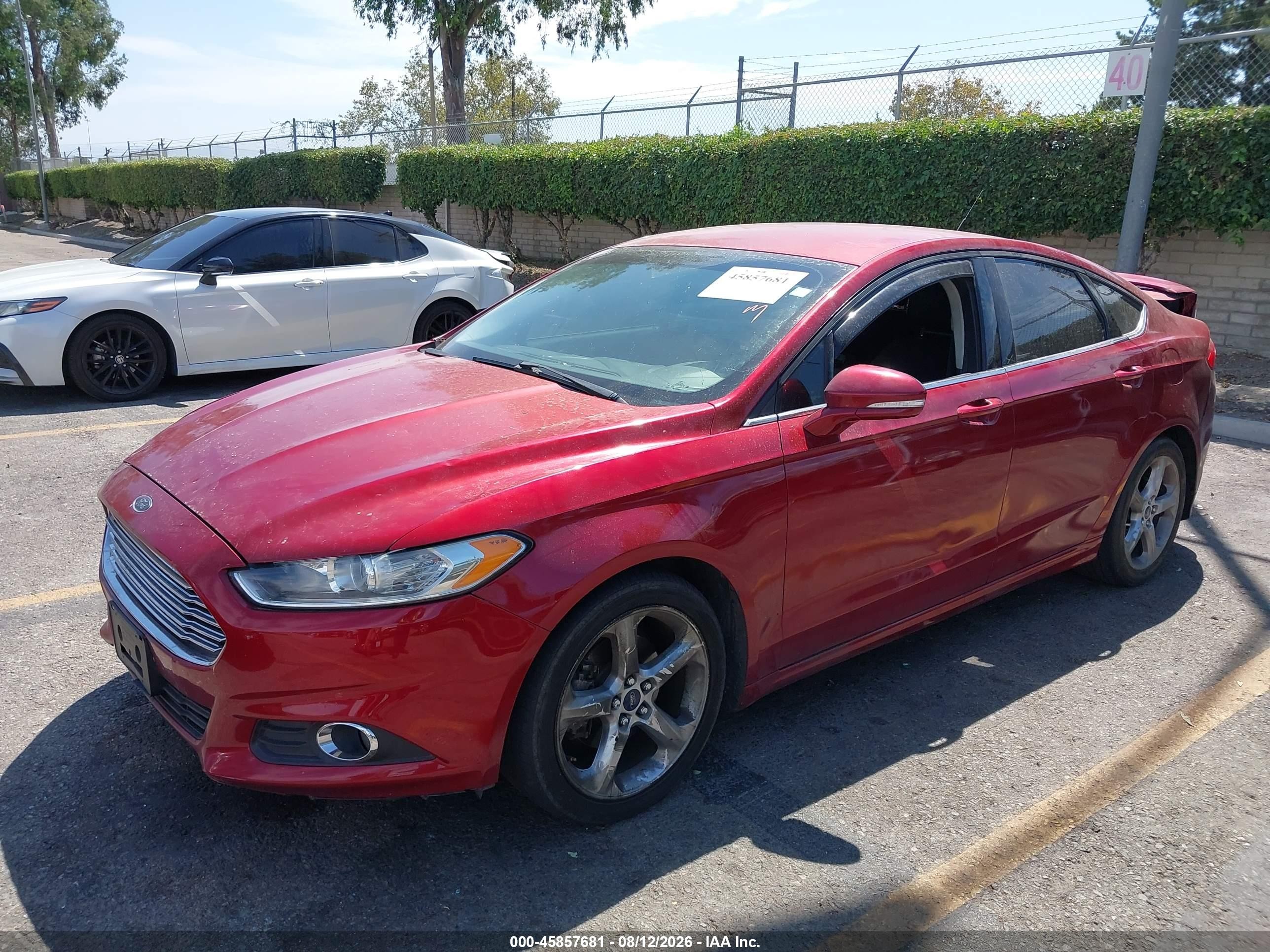 2014 Ford Fusion Se Red vin: 3FA6P0H72ER379796