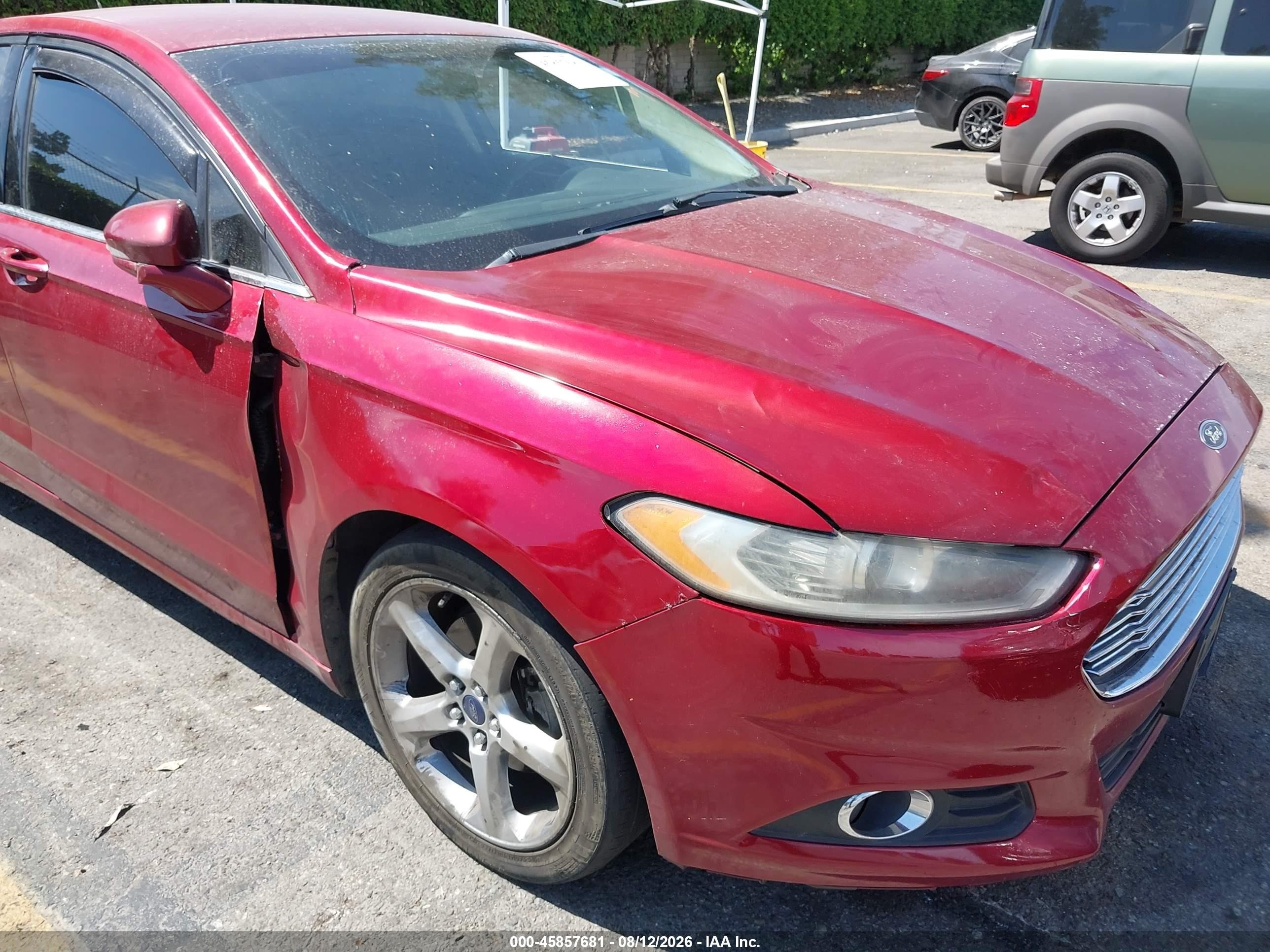 2014 Ford Fusion Se Red vin: 3FA6P0H72ER379796