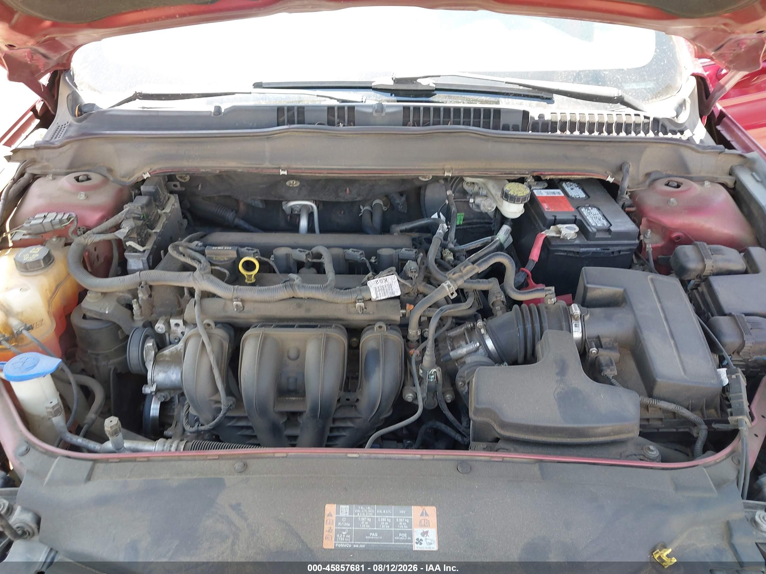 2014 Ford Fusion Se Red vin: 3FA6P0H72ER379796