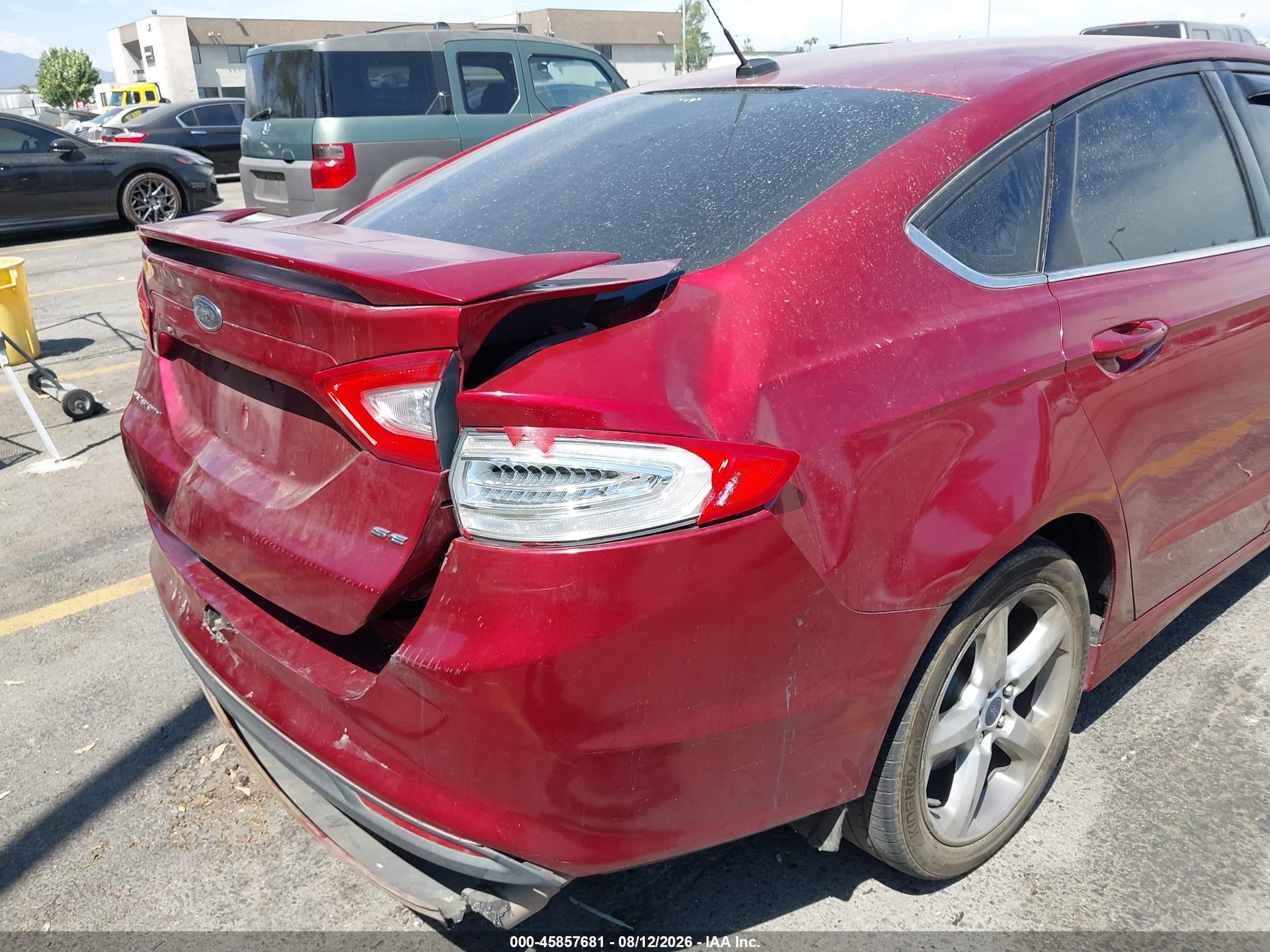 2014 Ford Fusion Se Red vin: 3FA6P0H72ER379796