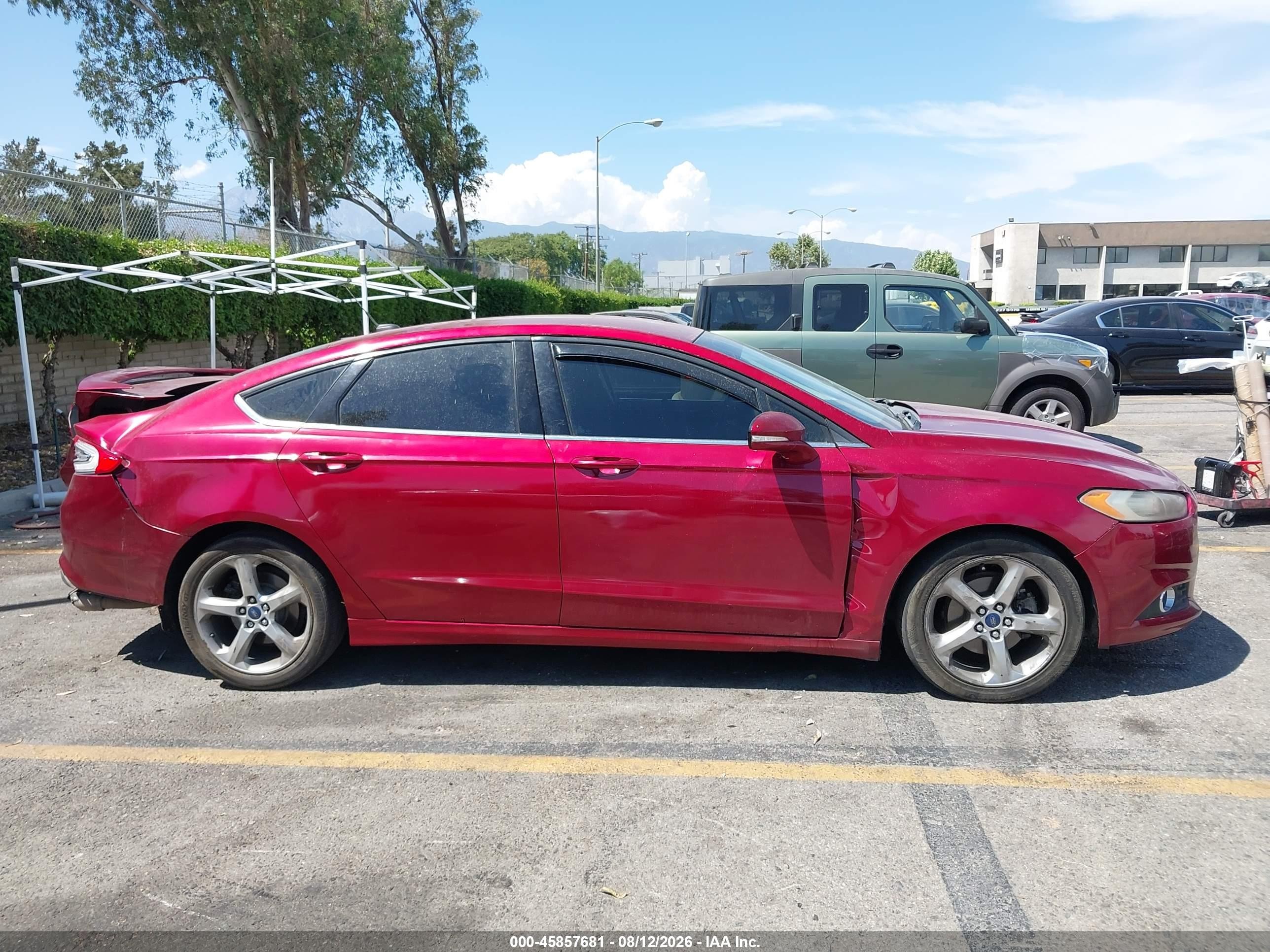 2014 Ford Fusion Se Red vin: 3FA6P0H72ER379796
