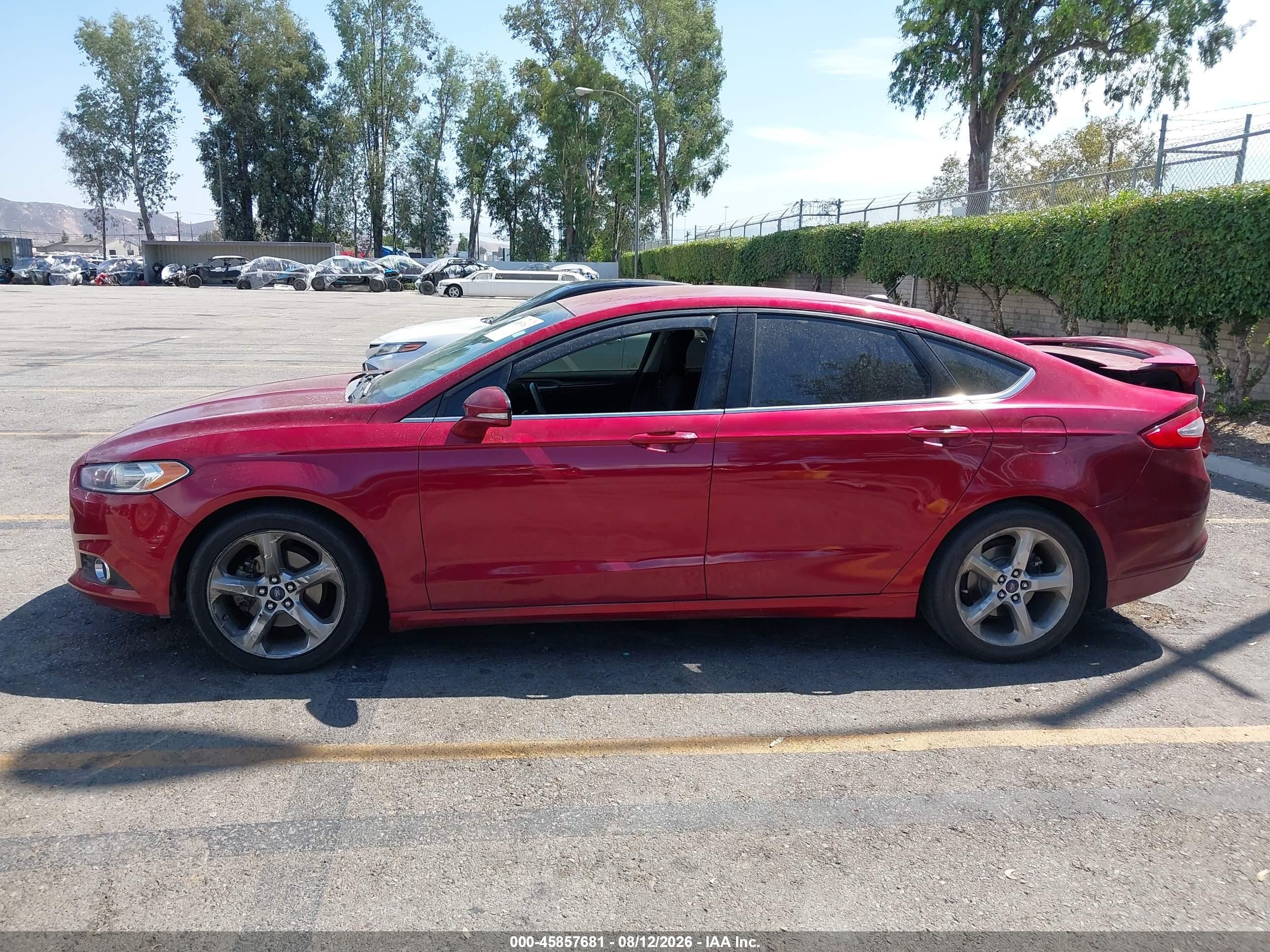 2014 Ford Fusion Se Red vin: 3FA6P0H72ER379796