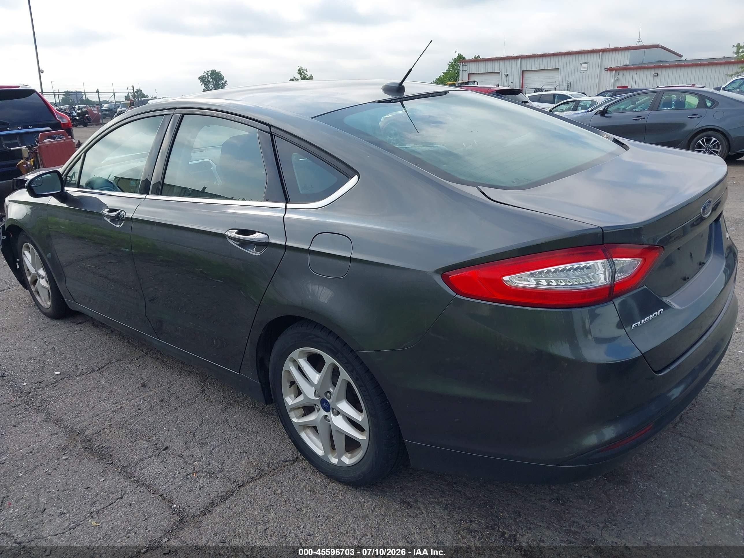 2015 Ford Fusion Se Gray vin: 3FA6P0H72FR112871