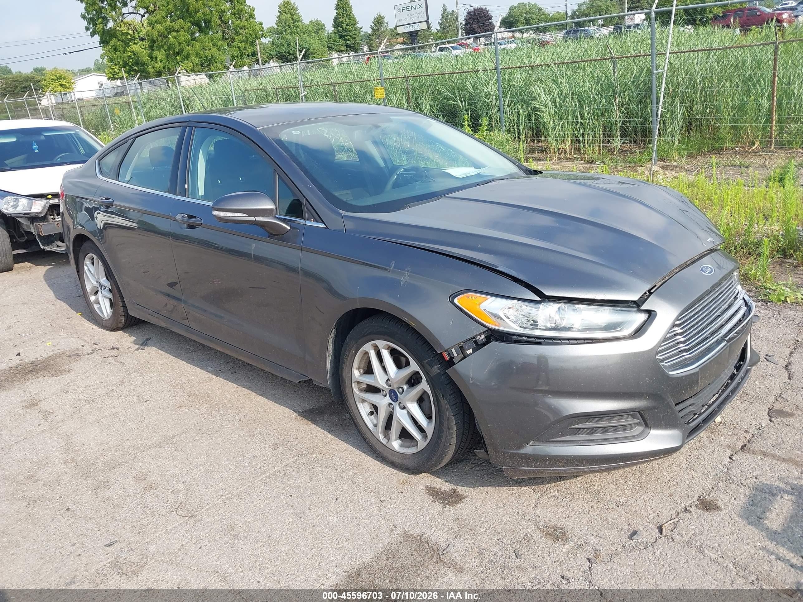 2015 Ford Fusion Se Gray vin: 3FA6P0H72FR112871