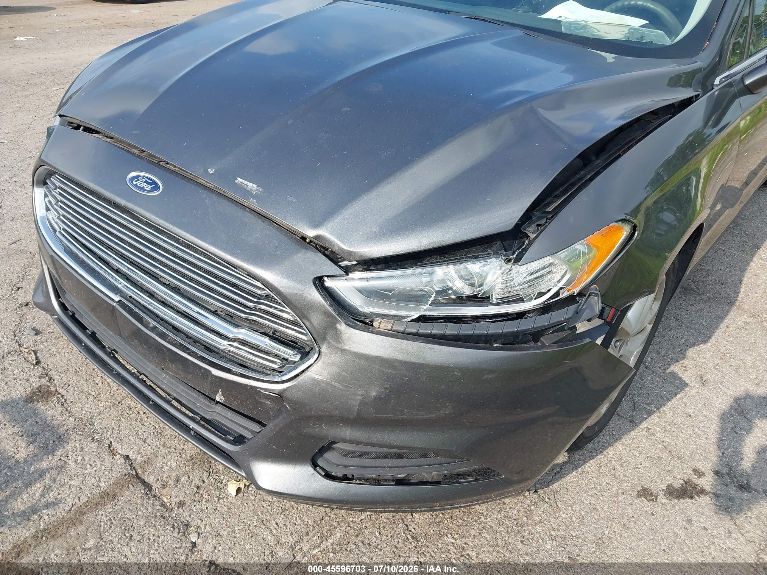 2015 Ford Fusion Se Gray vin: 3FA6P0H72FR112871