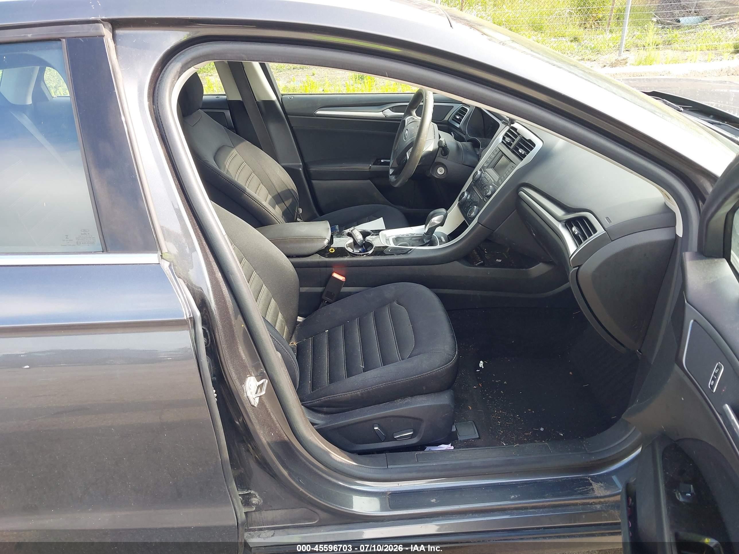 2015 Ford Fusion Se Gray vin: 3FA6P0H72FR112871