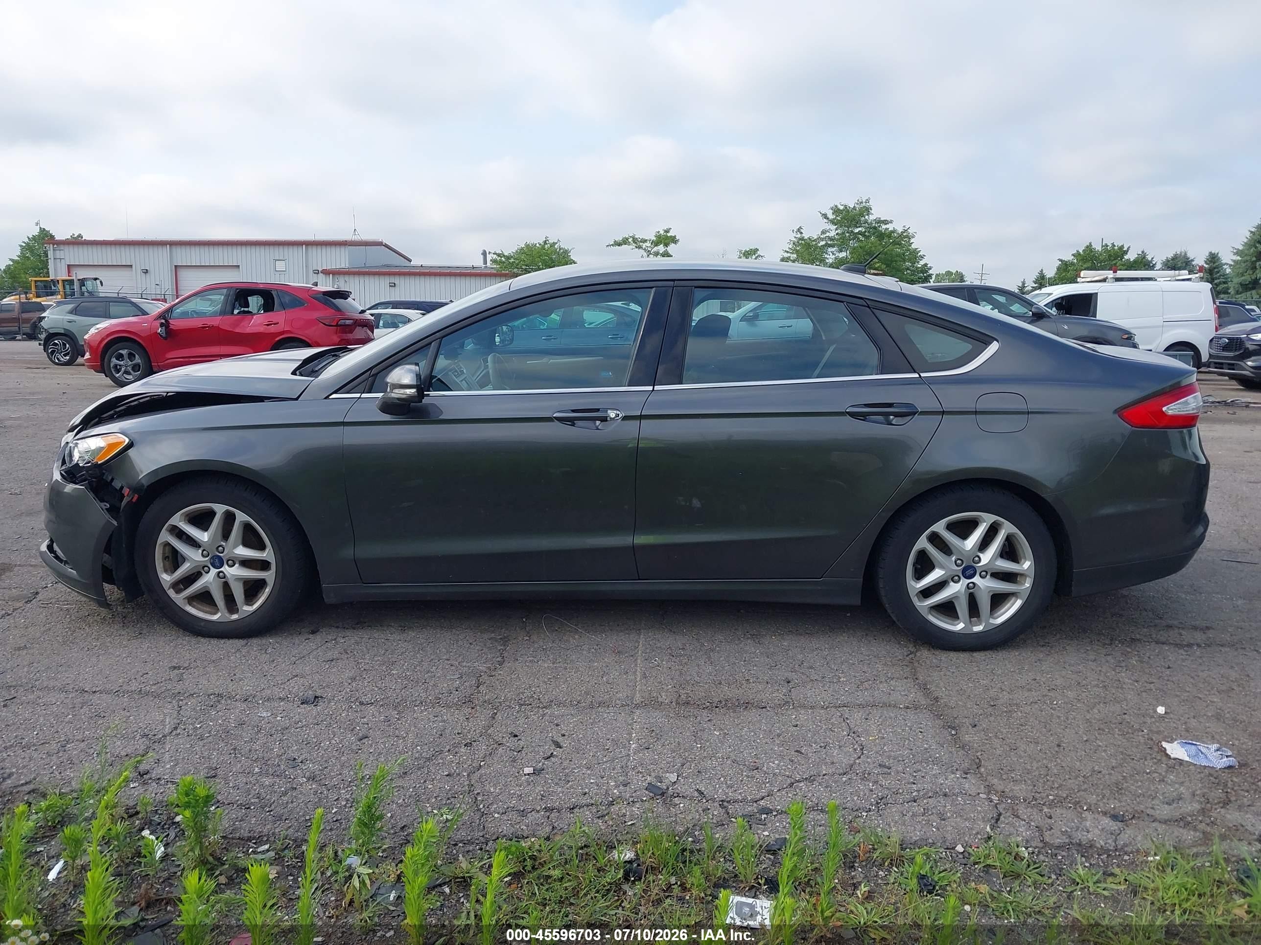 2015 Ford Fusion Se Gray vin: 3FA6P0H72FR112871
