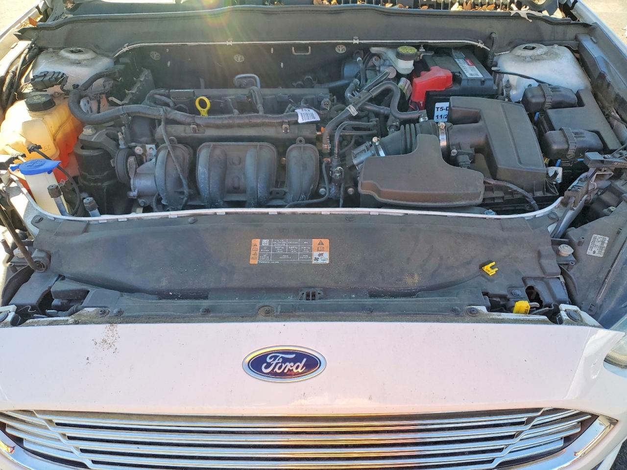 2015 Ford Fusion Se White vin: 3FA6P0H72FR131372