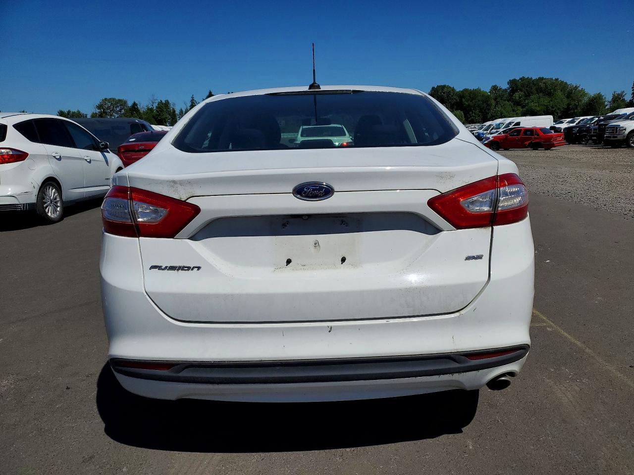 2015 Ford Fusion Se White vin: 3FA6P0H72FR131372