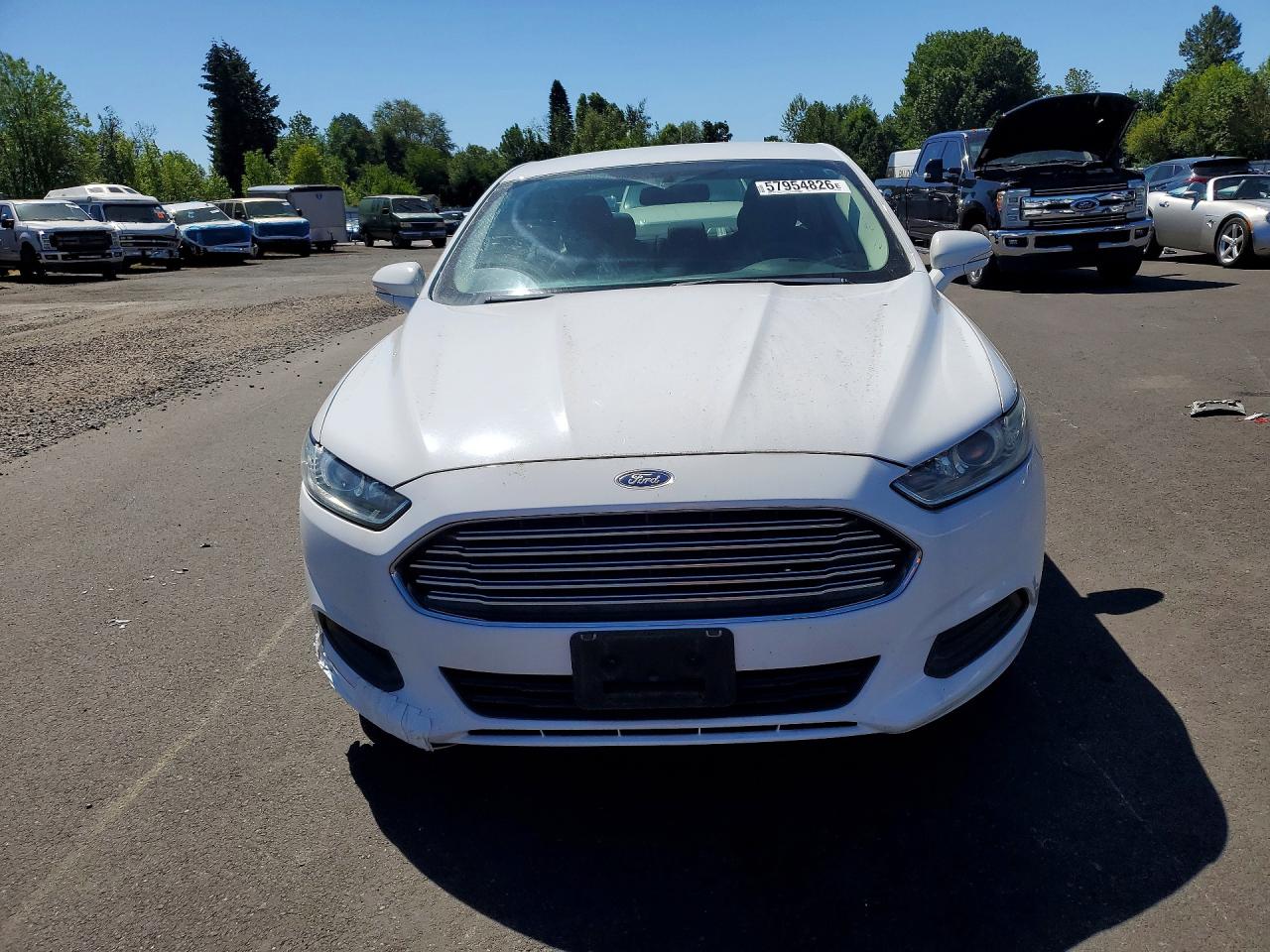 2015 Ford Fusion Se White vin: 3FA6P0H72FR131372