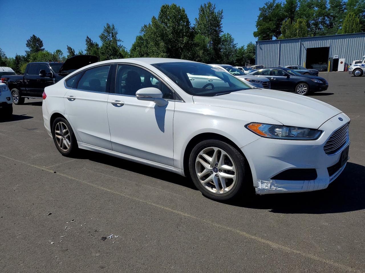 2015 Ford Fusion Se White vin: 3FA6P0H72FR131372