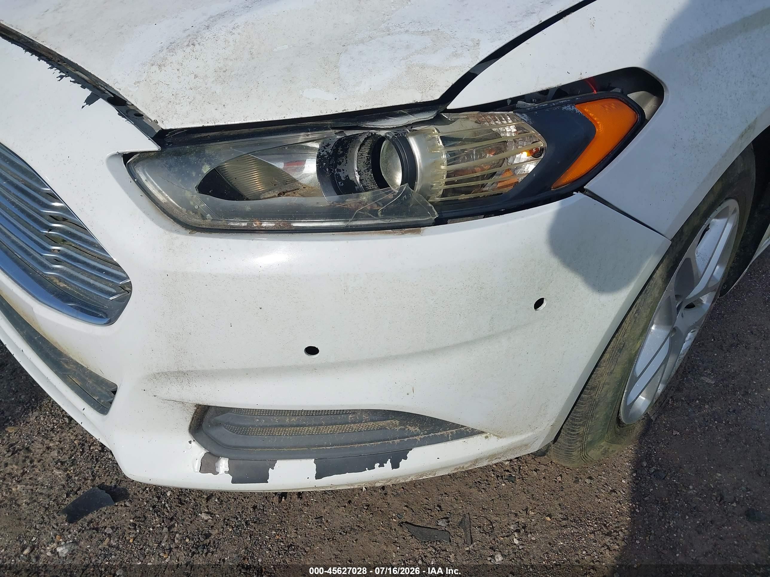 2015 Ford Fusion Se White vin: 3FA6P0H72FR153467