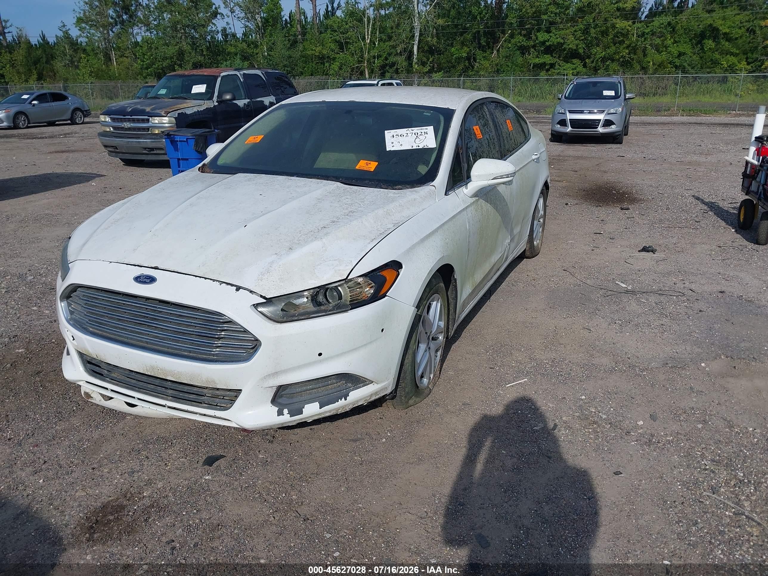 2015 Ford Fusion Se White vin: 3FA6P0H72FR153467