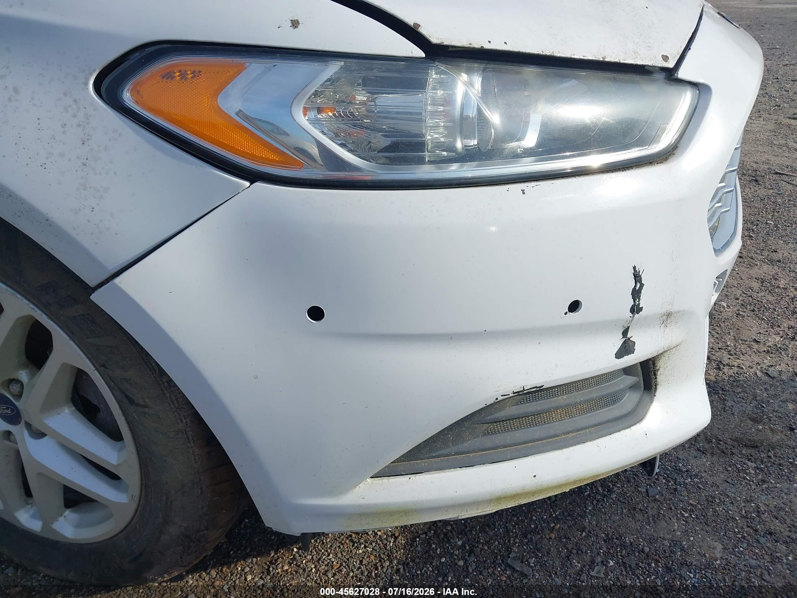 2015 Ford Fusion Se White vin: 3FA6P0H72FR153467