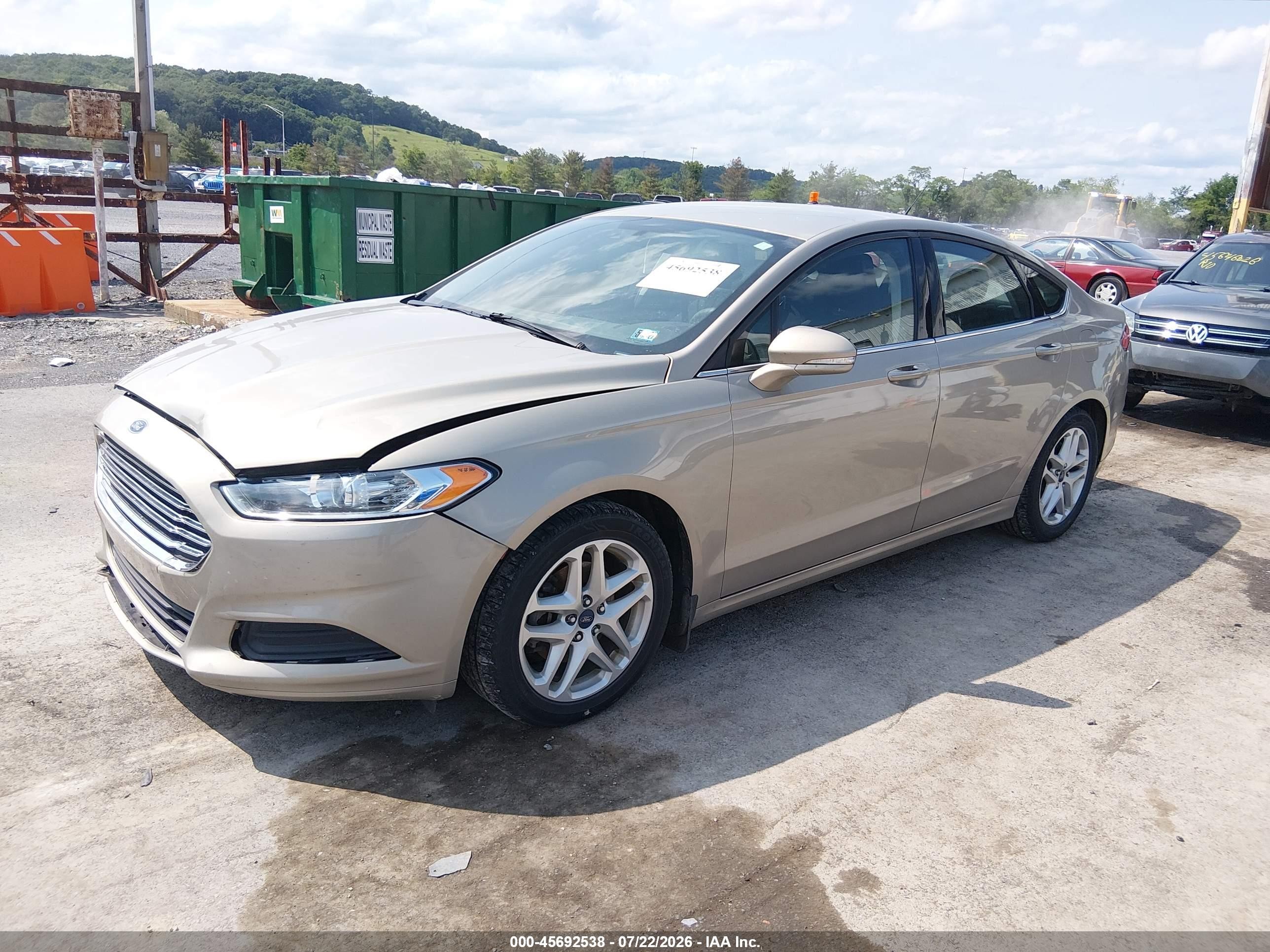 2015 Ford Fusion Se Gold vin: 3FA6P0H72FR166574