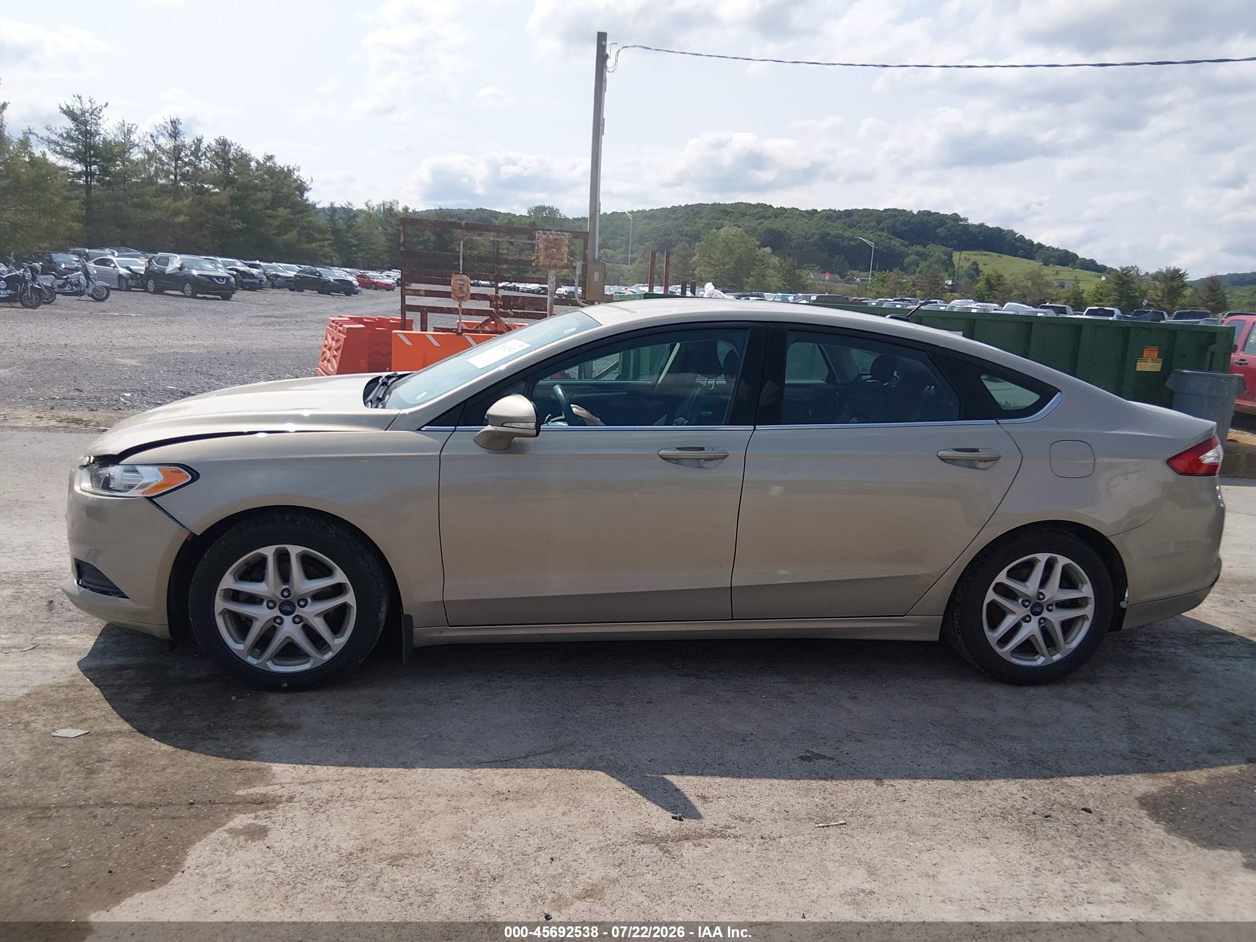 2015 Ford Fusion Se Gold vin: 3FA6P0H72FR166574