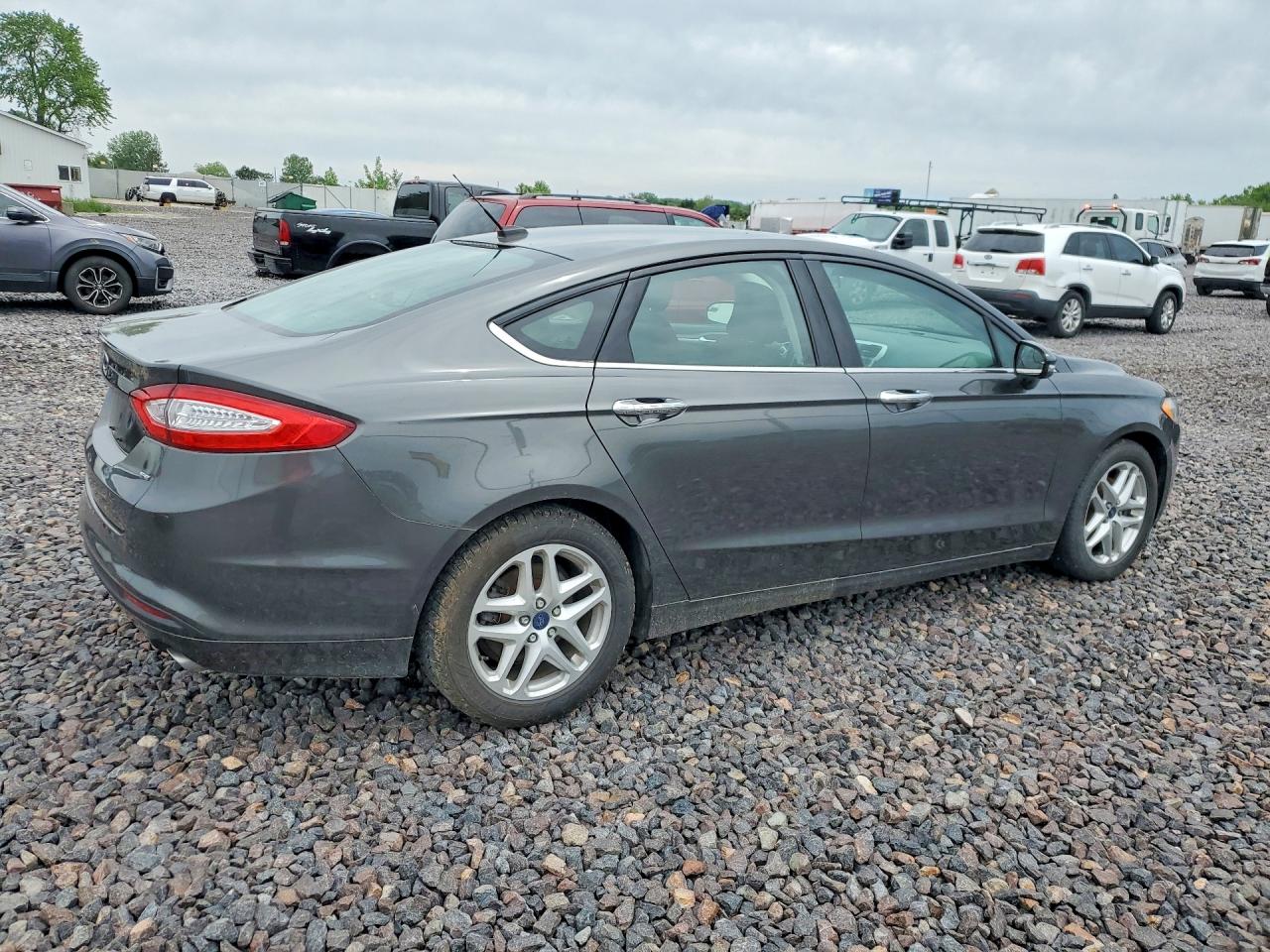 2015 Ford Fusion Se Gray vin: 3FA6P0H72FR193130
