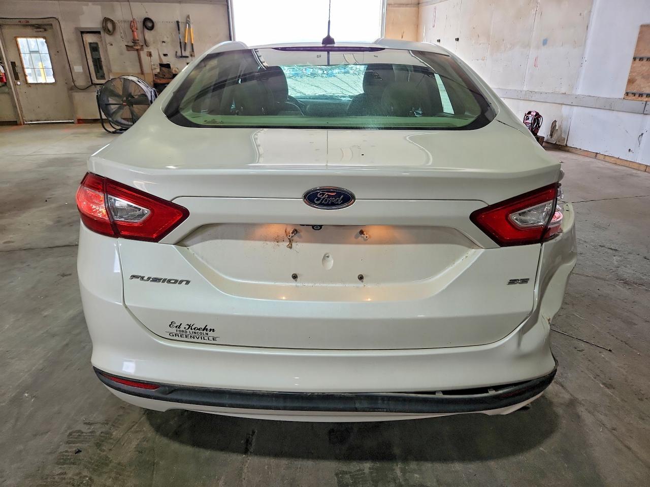 2015 Ford Fusion Se White vin: 3FA6P0H72FR193239
