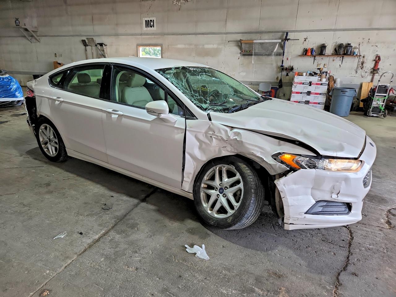 2015 Ford Fusion Se White vin: 3FA6P0H72FR193239