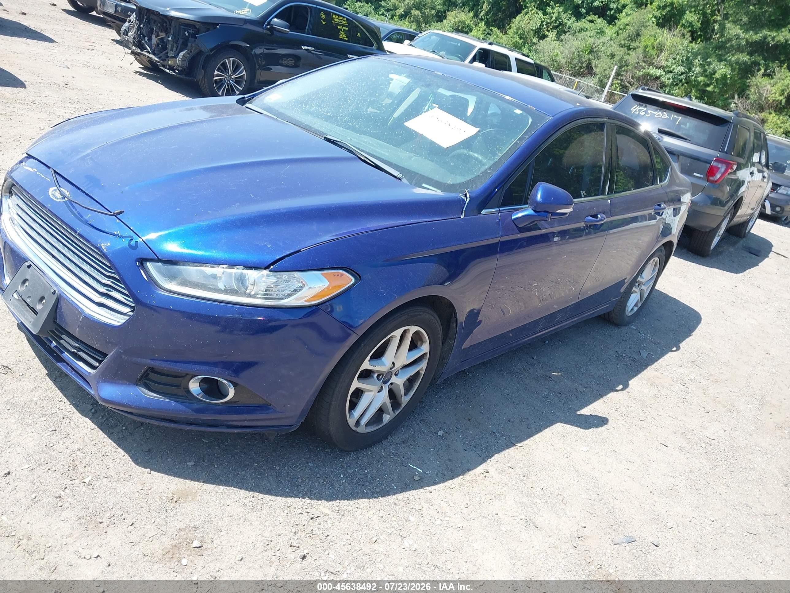 2015 Ford Fusion Se Blue vin: 3FA6P0H72FR241452