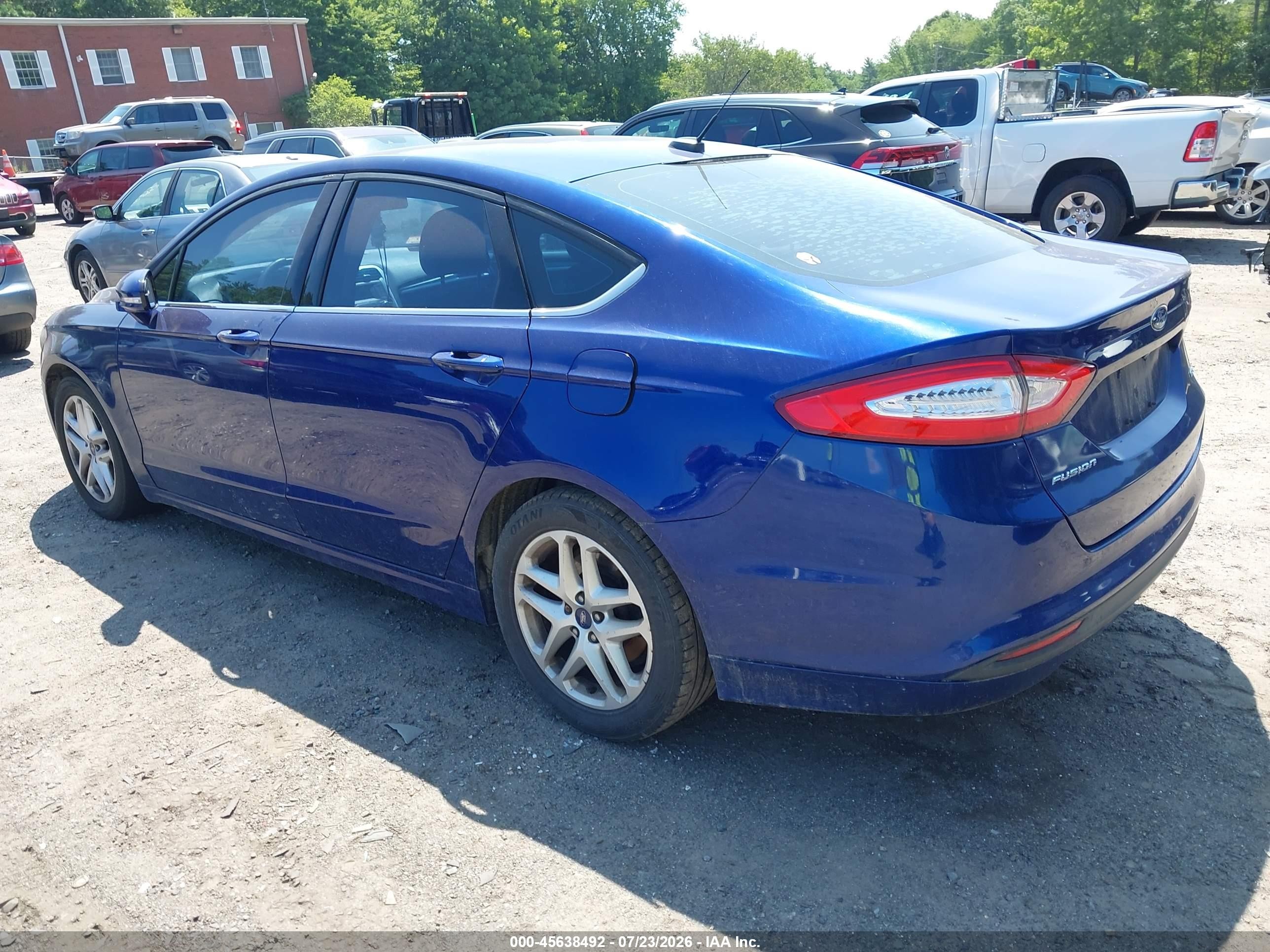 2015 Ford Fusion Se Blue vin: 3FA6P0H72FR241452