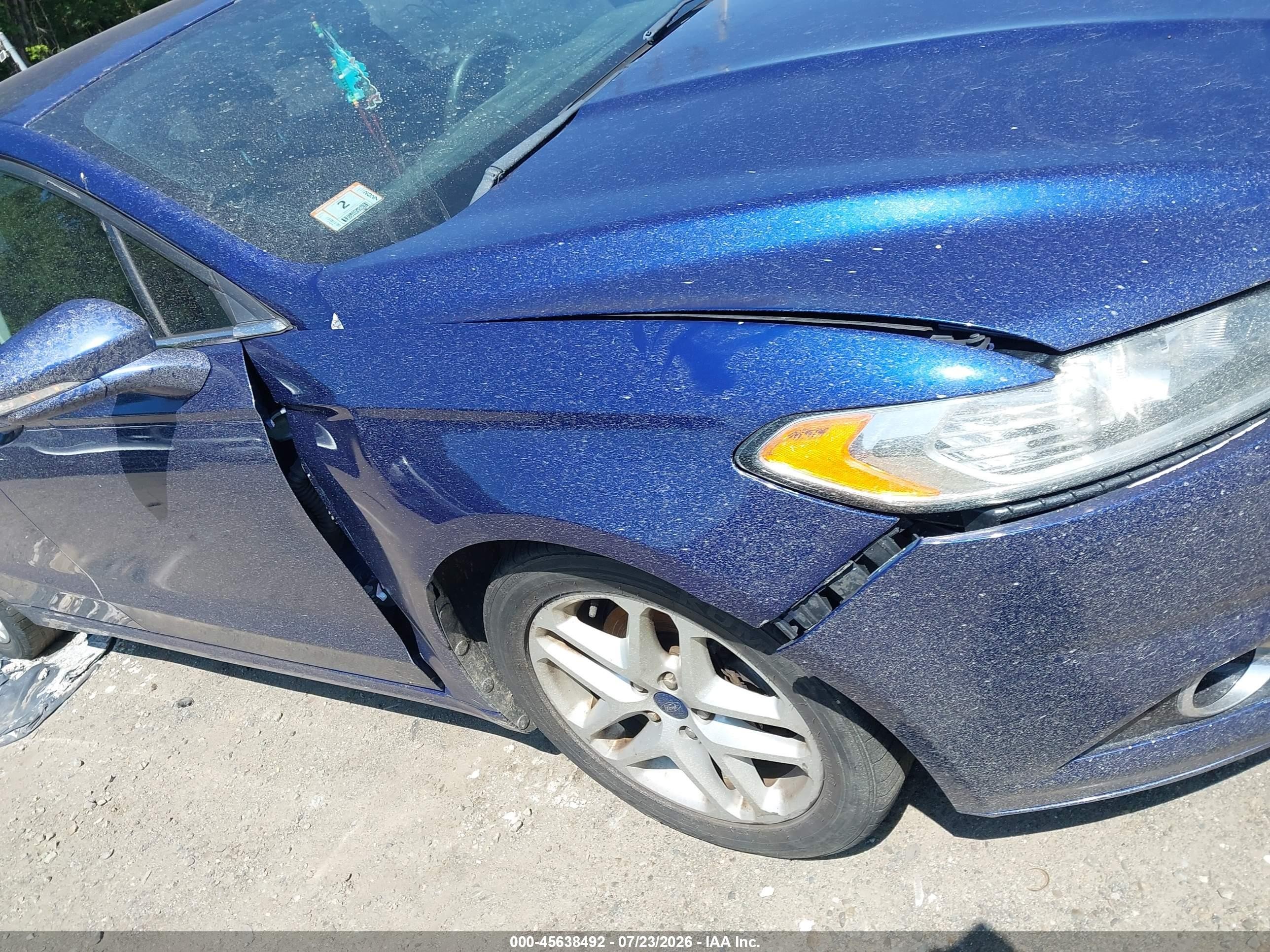 2015 Ford Fusion Se Blue vin: 3FA6P0H72FR241452