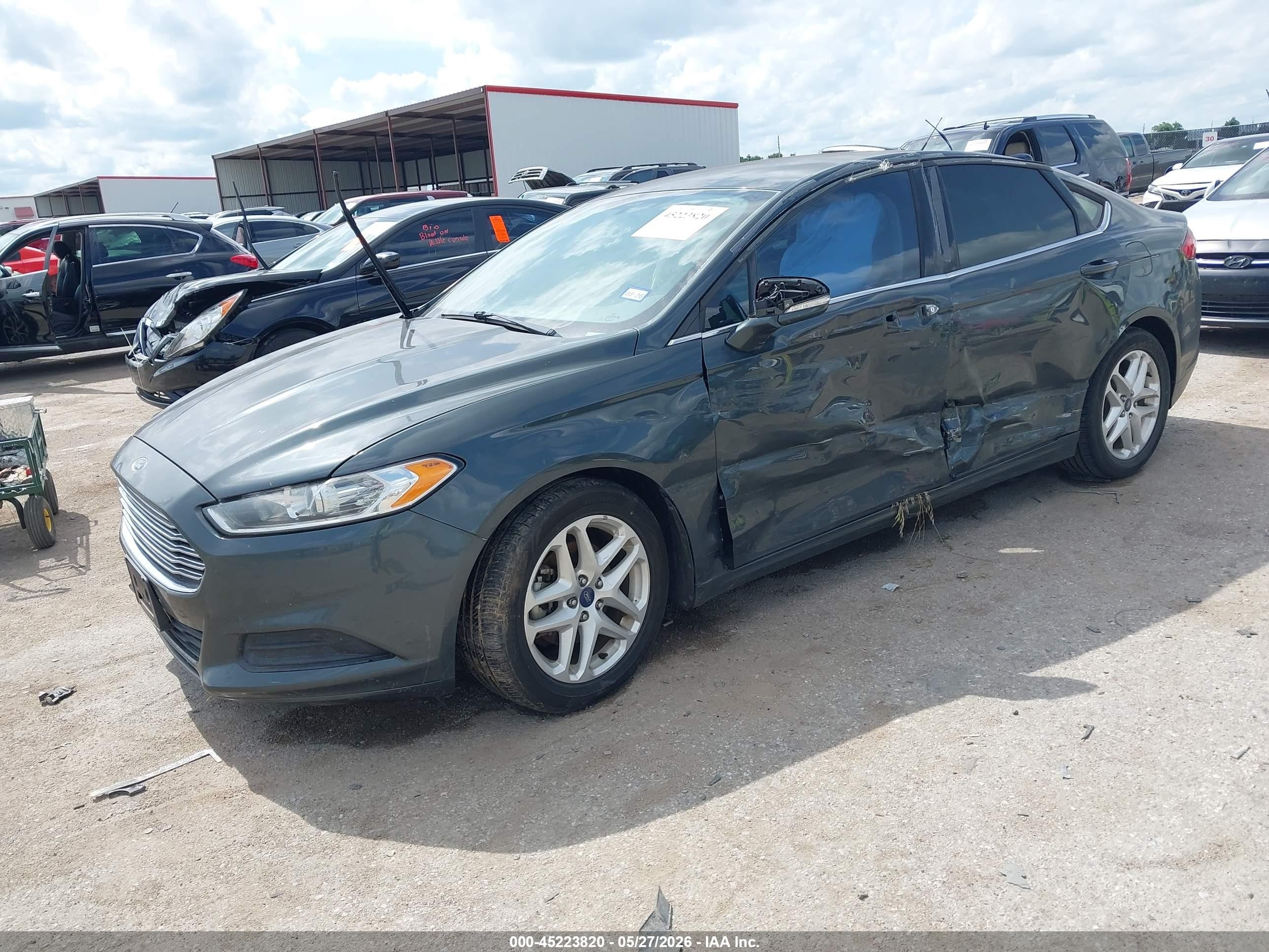 2015 Ford Fusion Se Черный vin: 3FA6P0H72FR263712